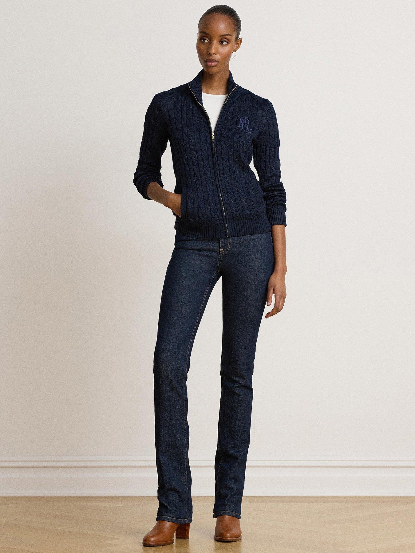 Image 3 of 7 of Lauren by Ralph Lauren Womens Pantos Sweater - Navy