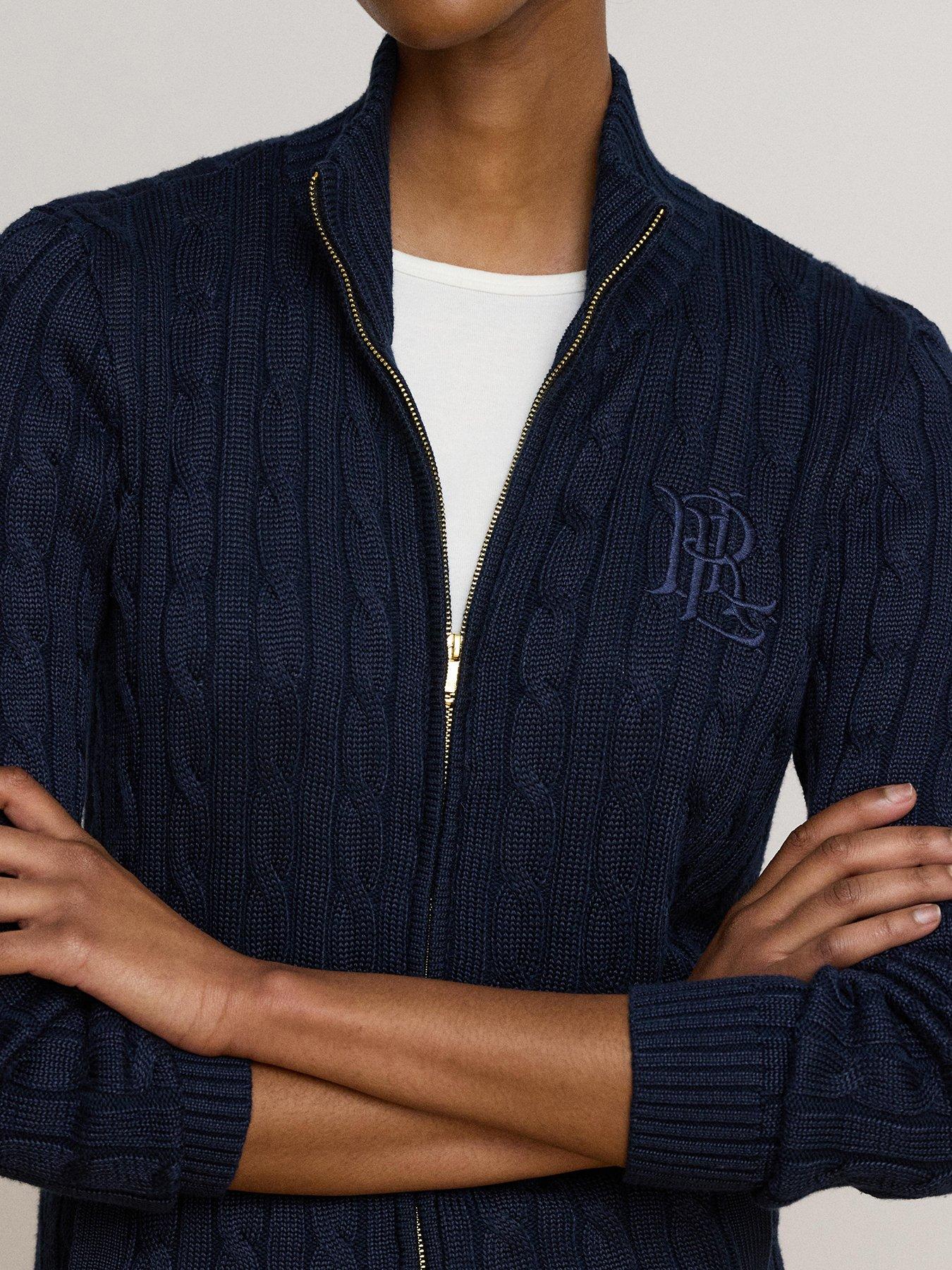 Image 4 of 7 of Lauren by Ralph Lauren Womens Pantos Sweater - Navy