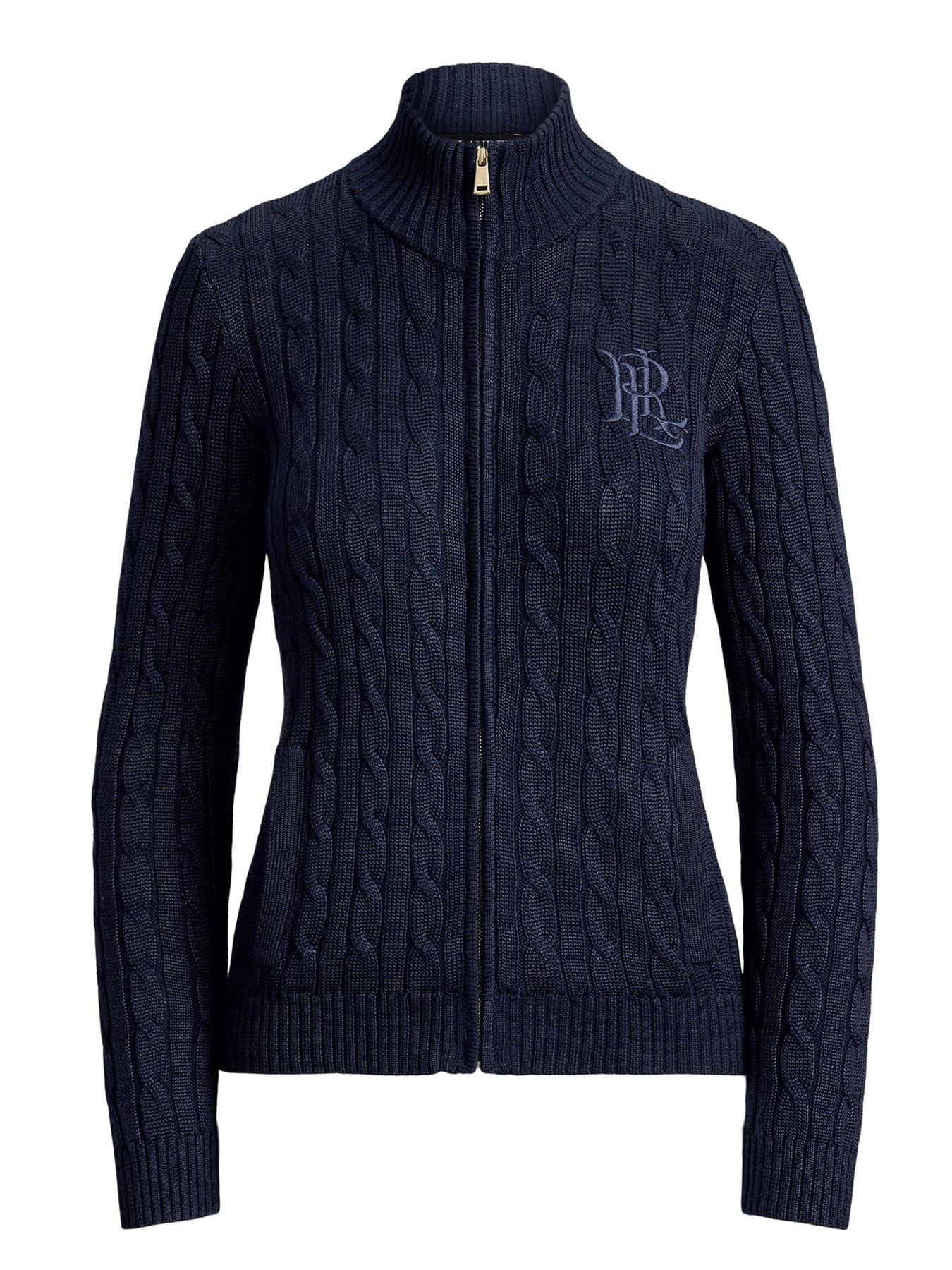 Image 5 of 7 of Lauren by Ralph Lauren Womens Pantos Sweater - Navy