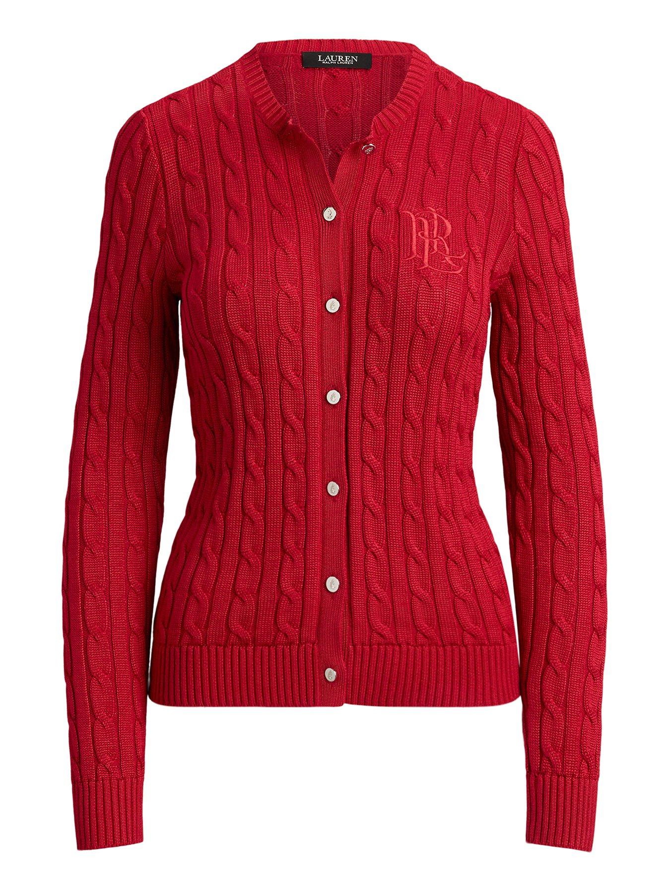Image 5 of 7 of Lauren by Ralph Lauren Womens Ralhan Sweater - Red