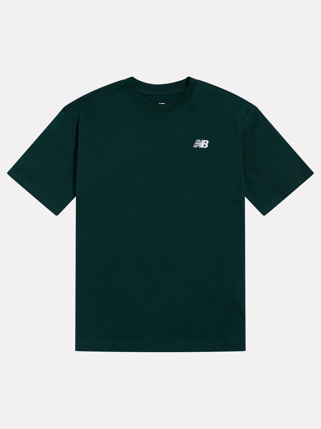 New Balance Junior Boys New Balance Jersey Small Logo Tee - Green