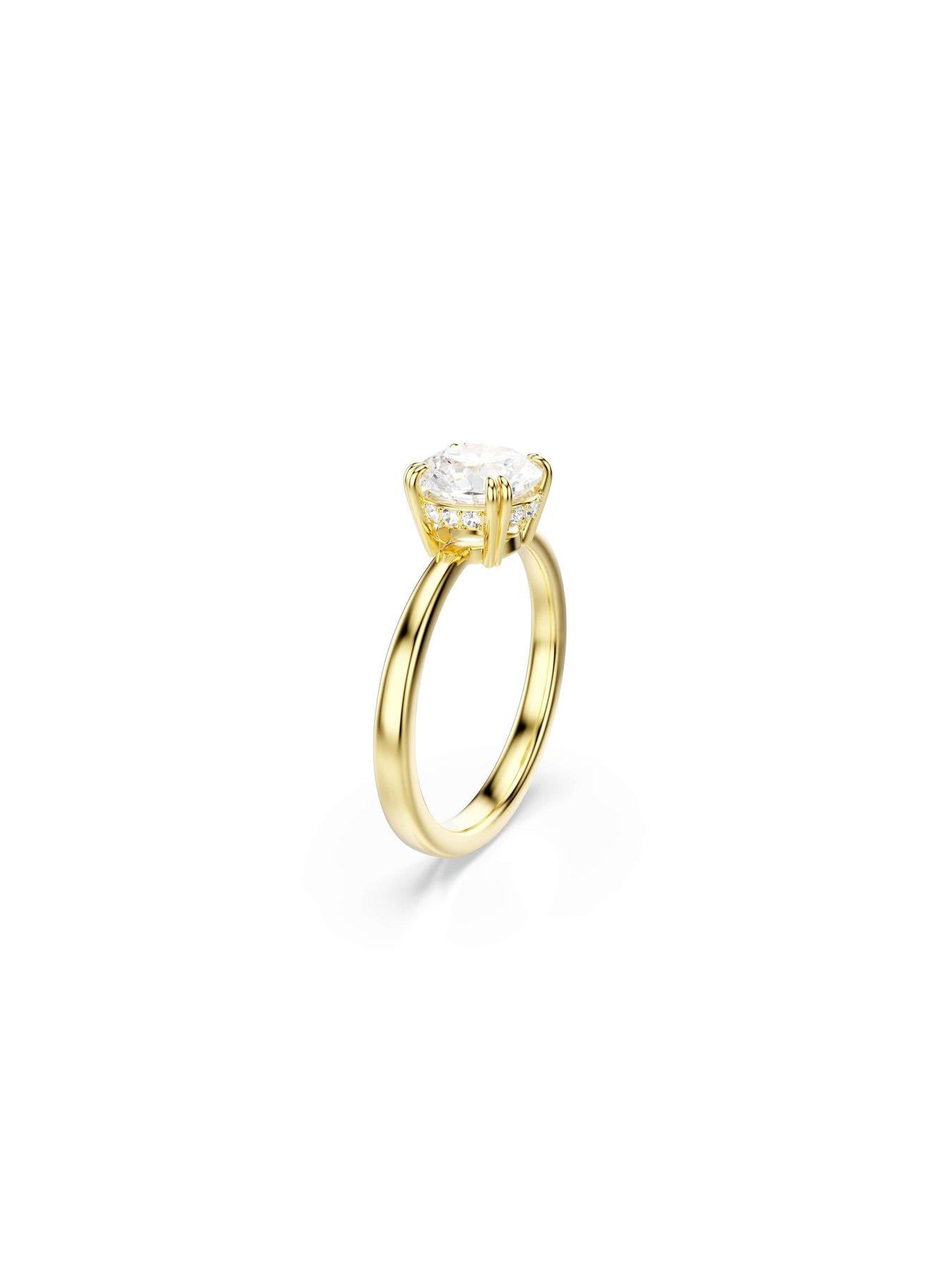 Image 3 of 5 of Swarovski Stilla Cocktail Ring - Gold