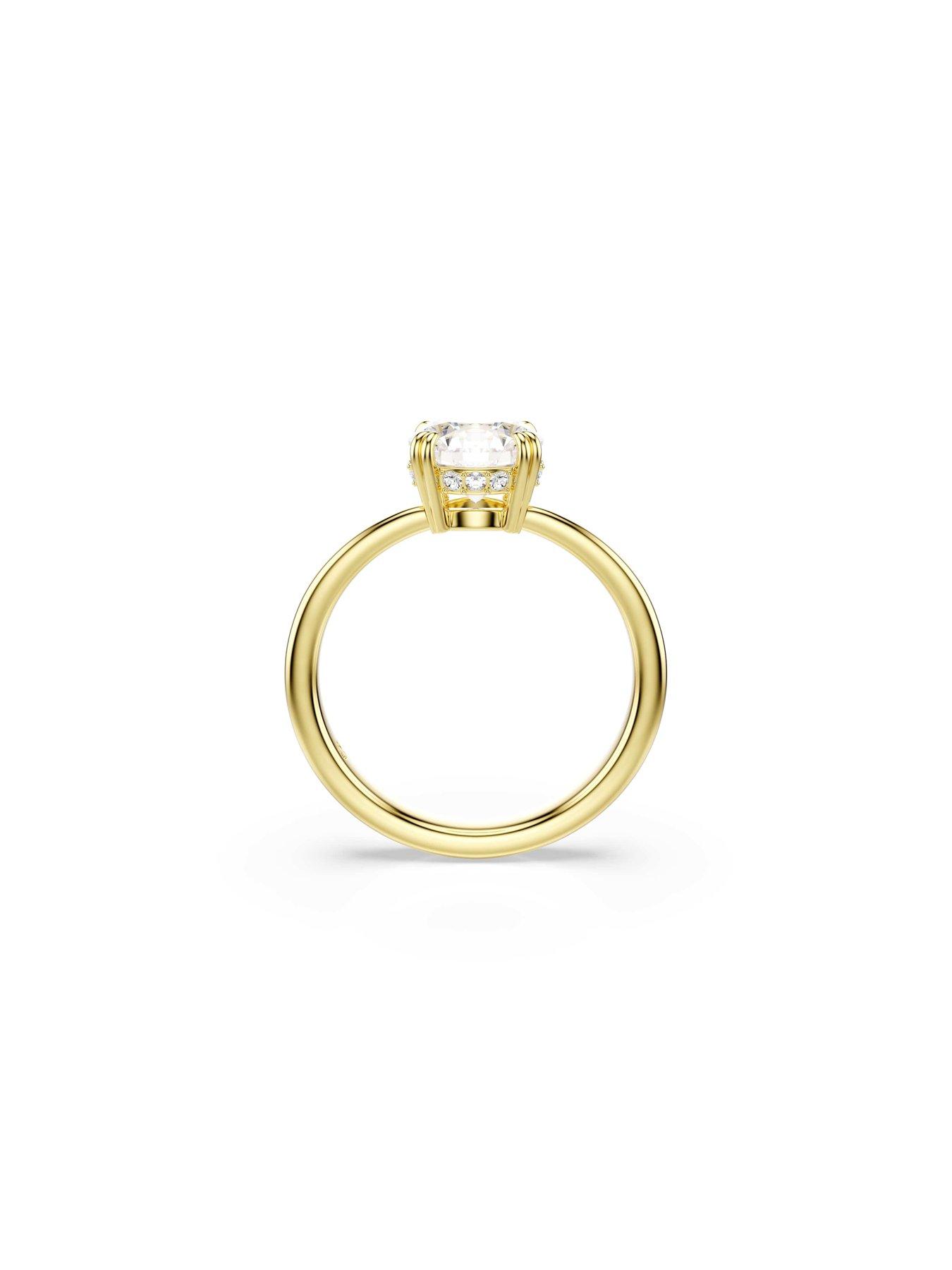 Image 4 of 5 of Swarovski Stilla Cocktail Ring - Gold