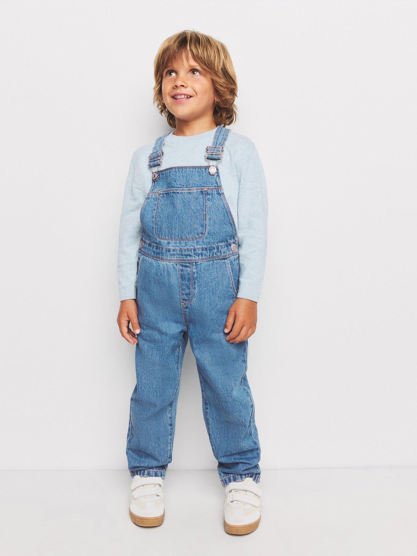 Mango Younger Boys' Denim Dungarees