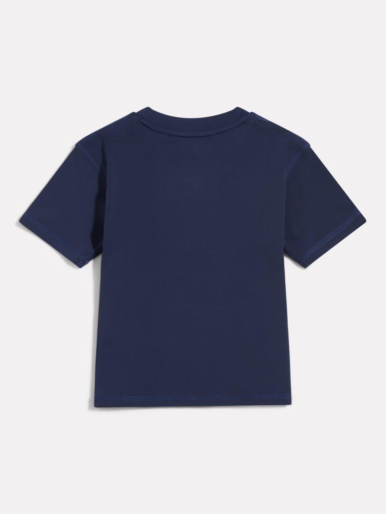 Image 6 of 7 of New Balance Girls Stretch Crew Neck Athletic T-Shirt - Navy