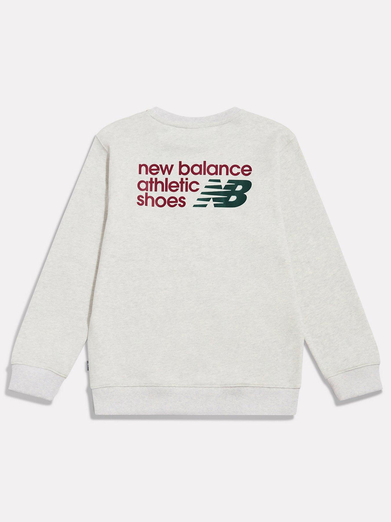 Image 2 of 4 of New Balance Boys Athletics Premium Chest Logo Sweatshirt - Grey
