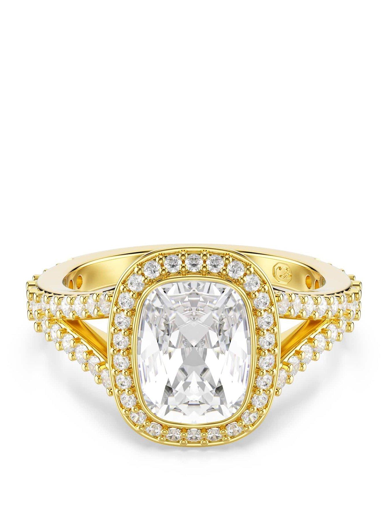Image 1 of 5 of Swarovski Una Angelic Ring - Gold