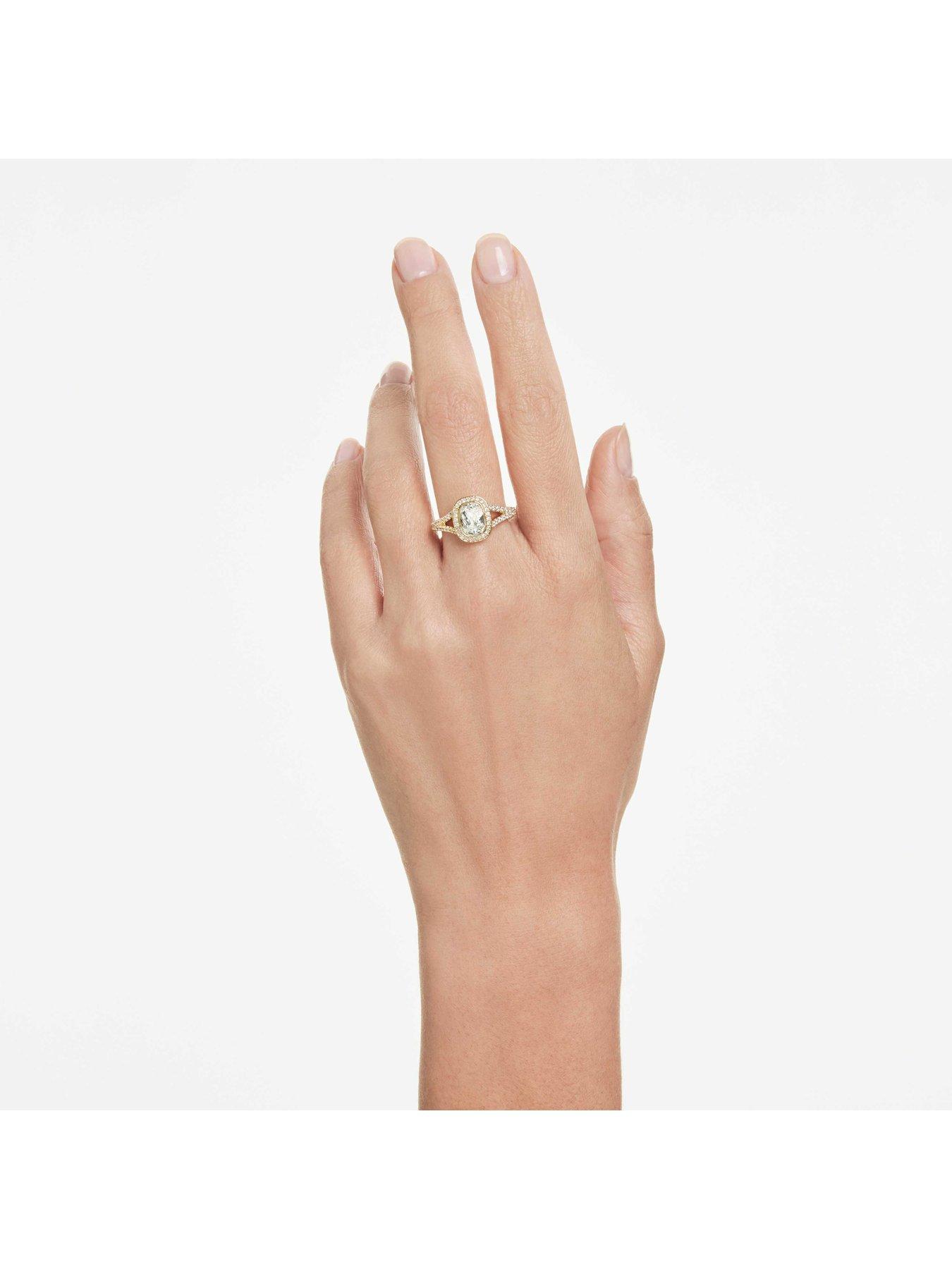 Image 2 of 5 of Swarovski Una Angelic Ring - Gold