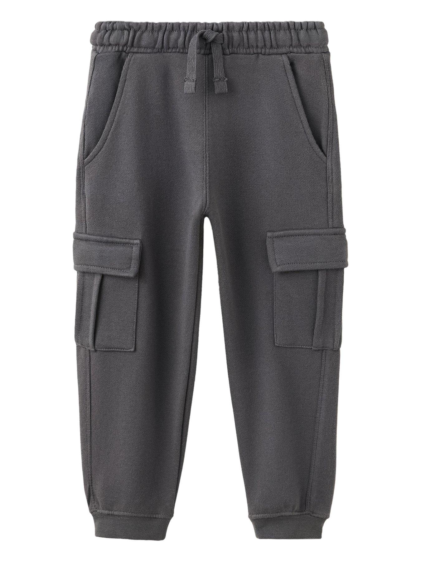 Mango Younger Boys Cargo Joggers - Dark Grey
