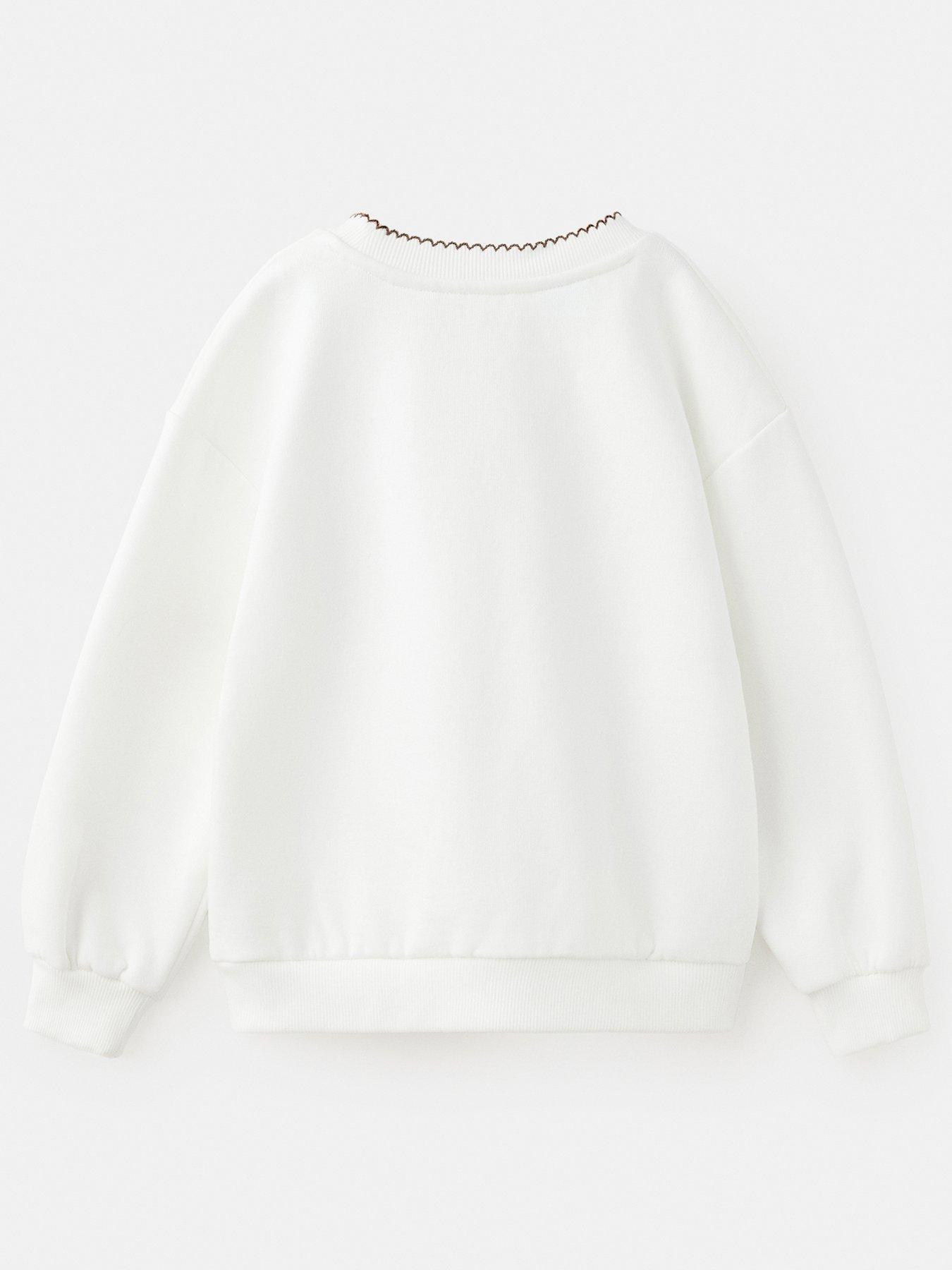 Image 2 of 4 of Mango Younger Girls 101 Dalmatians Sweatshirt - Cream