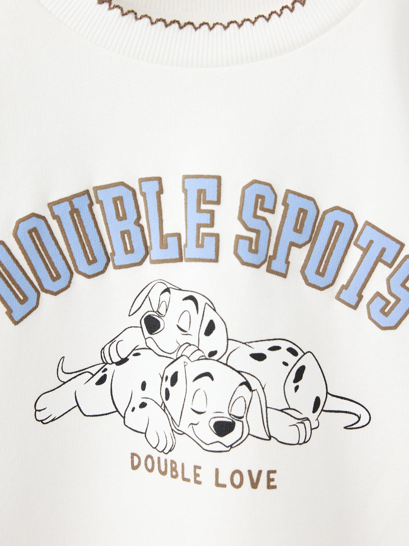 Image 3 of 4 of Mango Younger Girls 101 Dalmatians Sweatshirt - Cream
