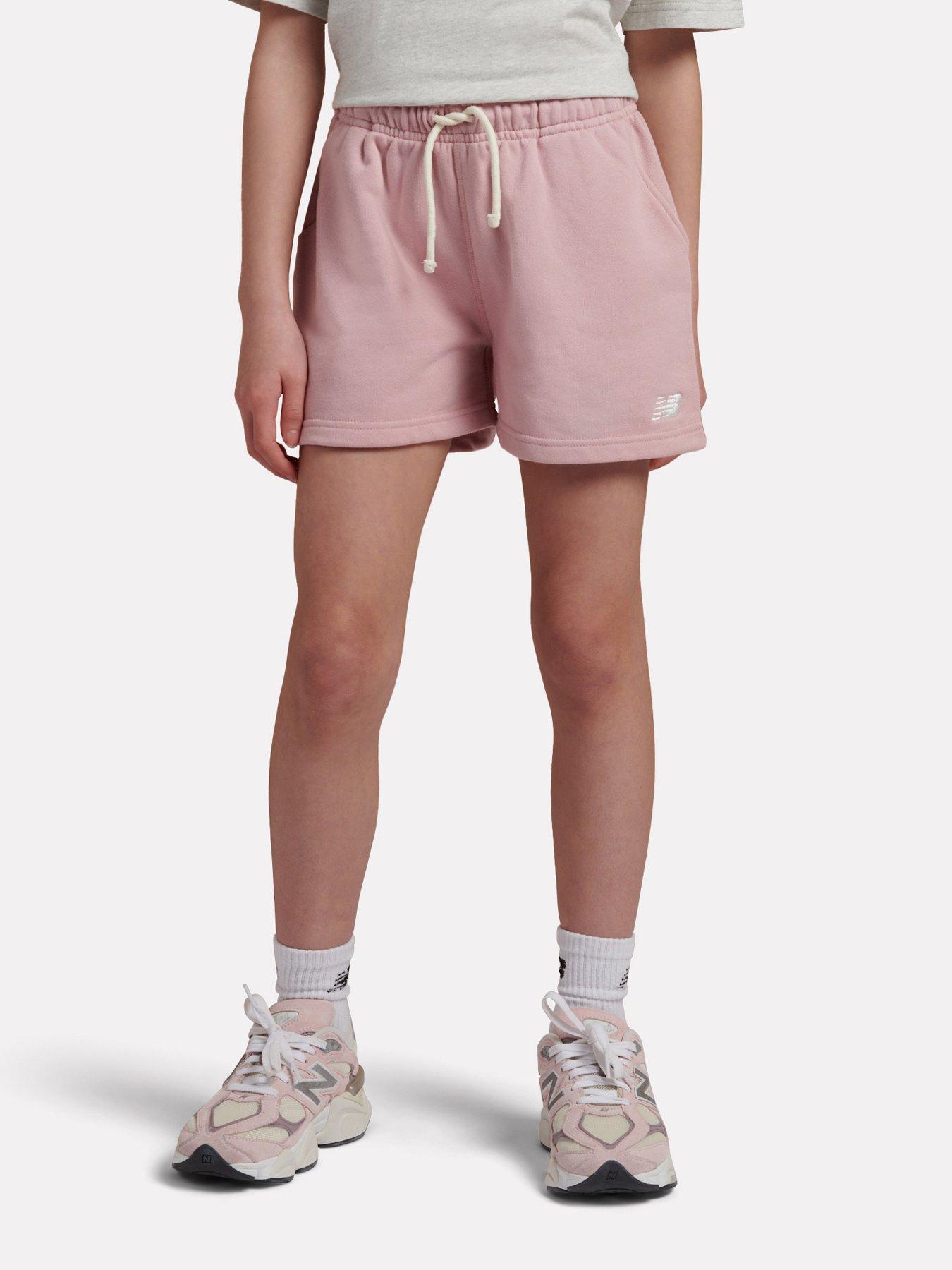 New Balance Junior Girls New Balance Ft Small Logo Short - Pink