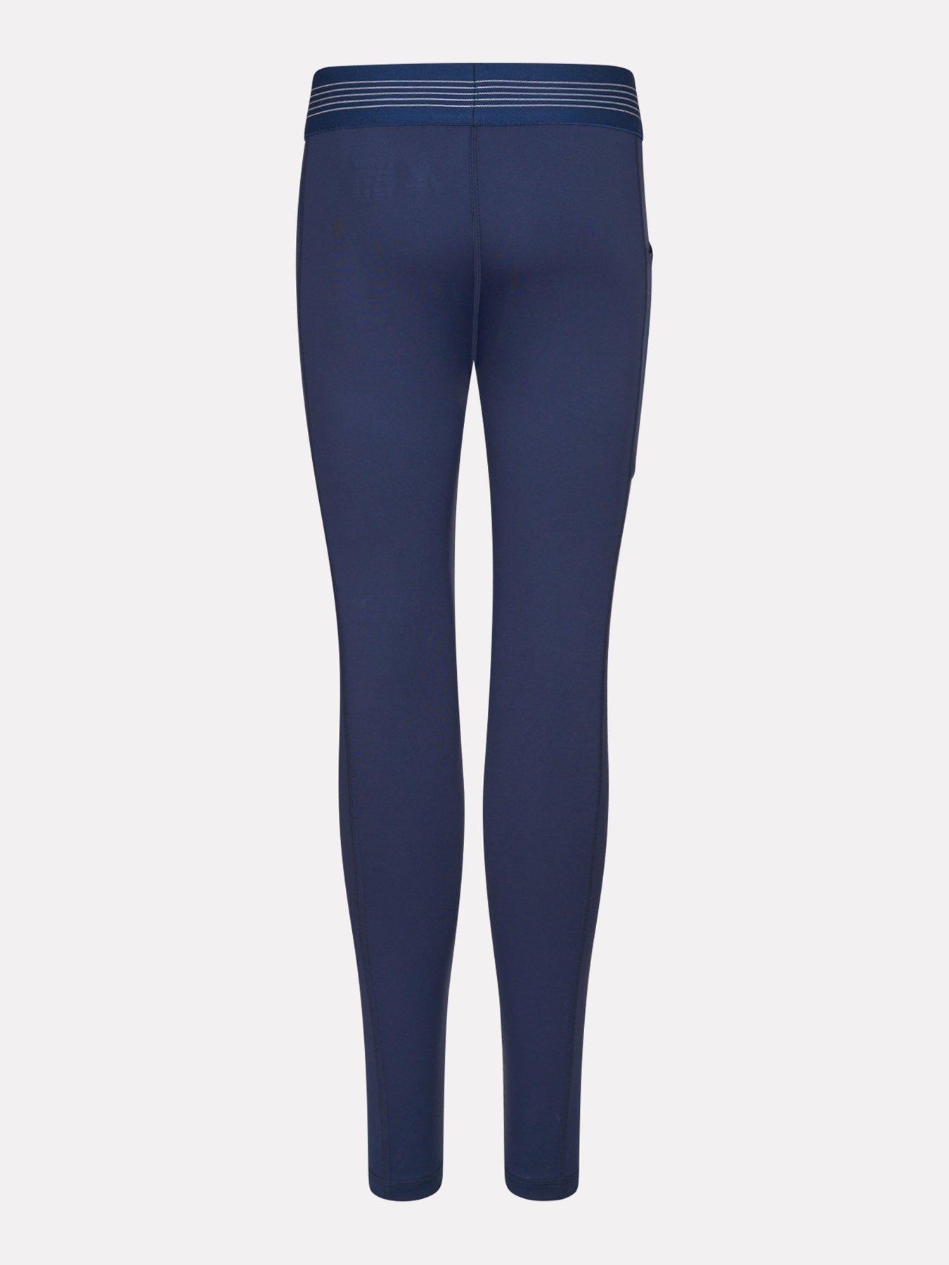 Image 7 of 7 of New Balance Junior Girls Performance Pocket Leggings - Navy