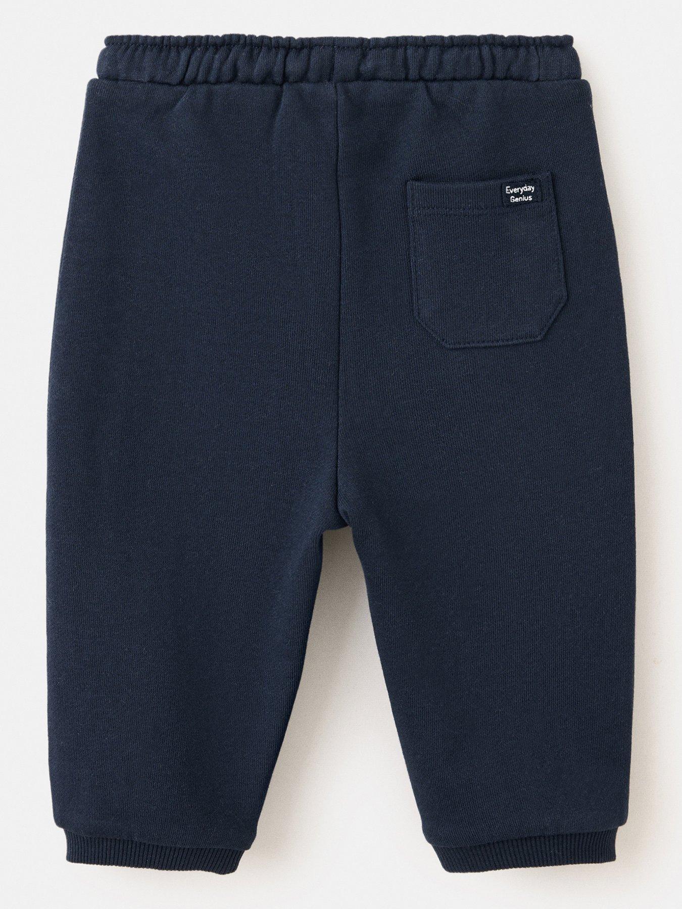 Image 2 of 4 of Mango Boys' Drawstring Joggers - Navy