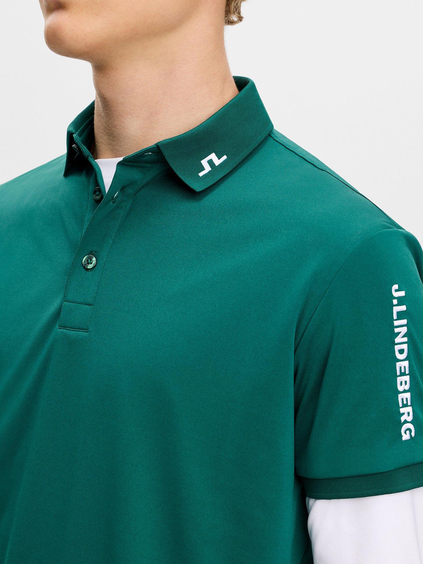 Image 4 of 5 of J LINDEBERG Mens Golf Tour Tech Polo - Green