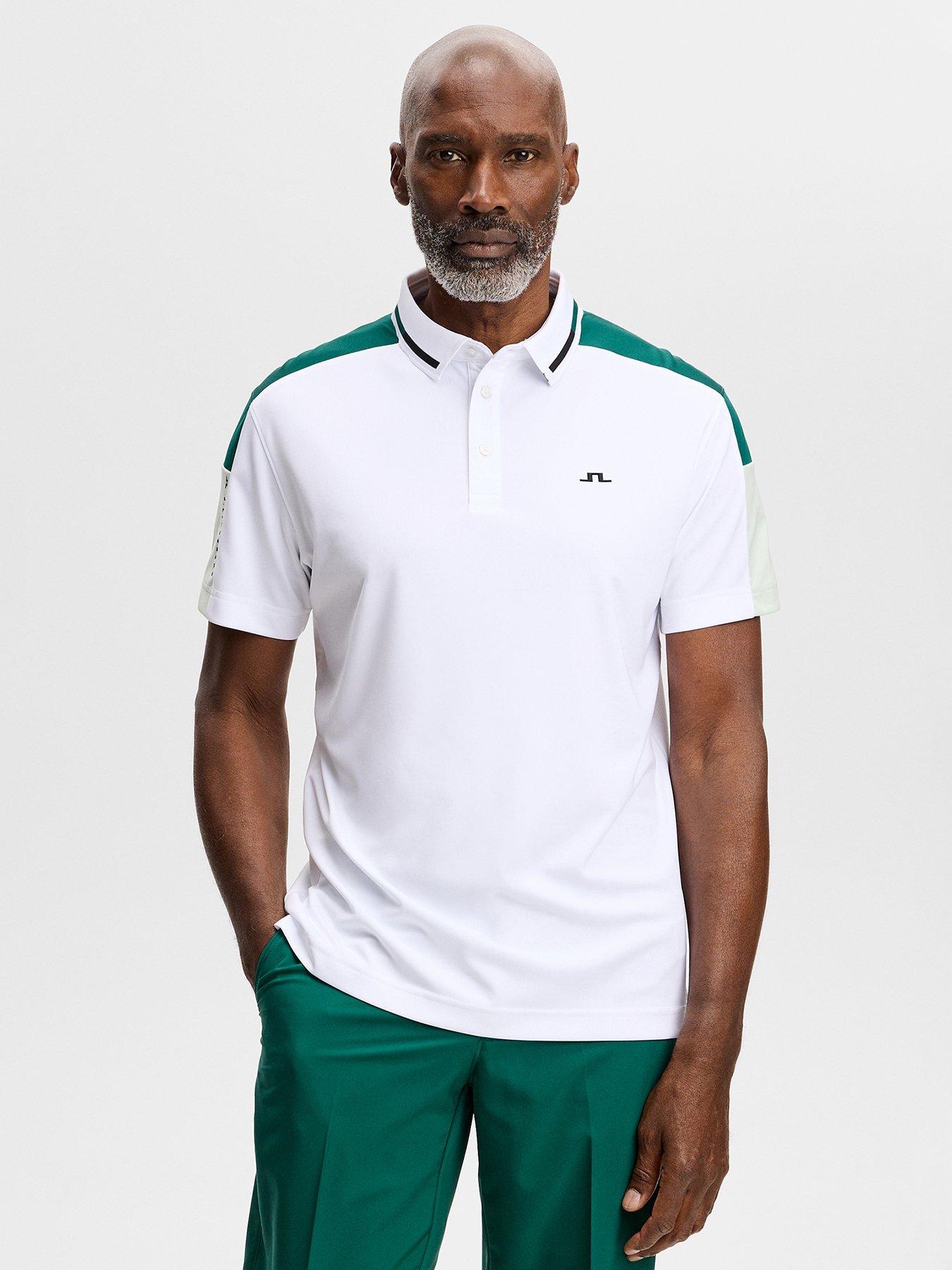 J LINDEBERG Mens Golf Donny Polo - White