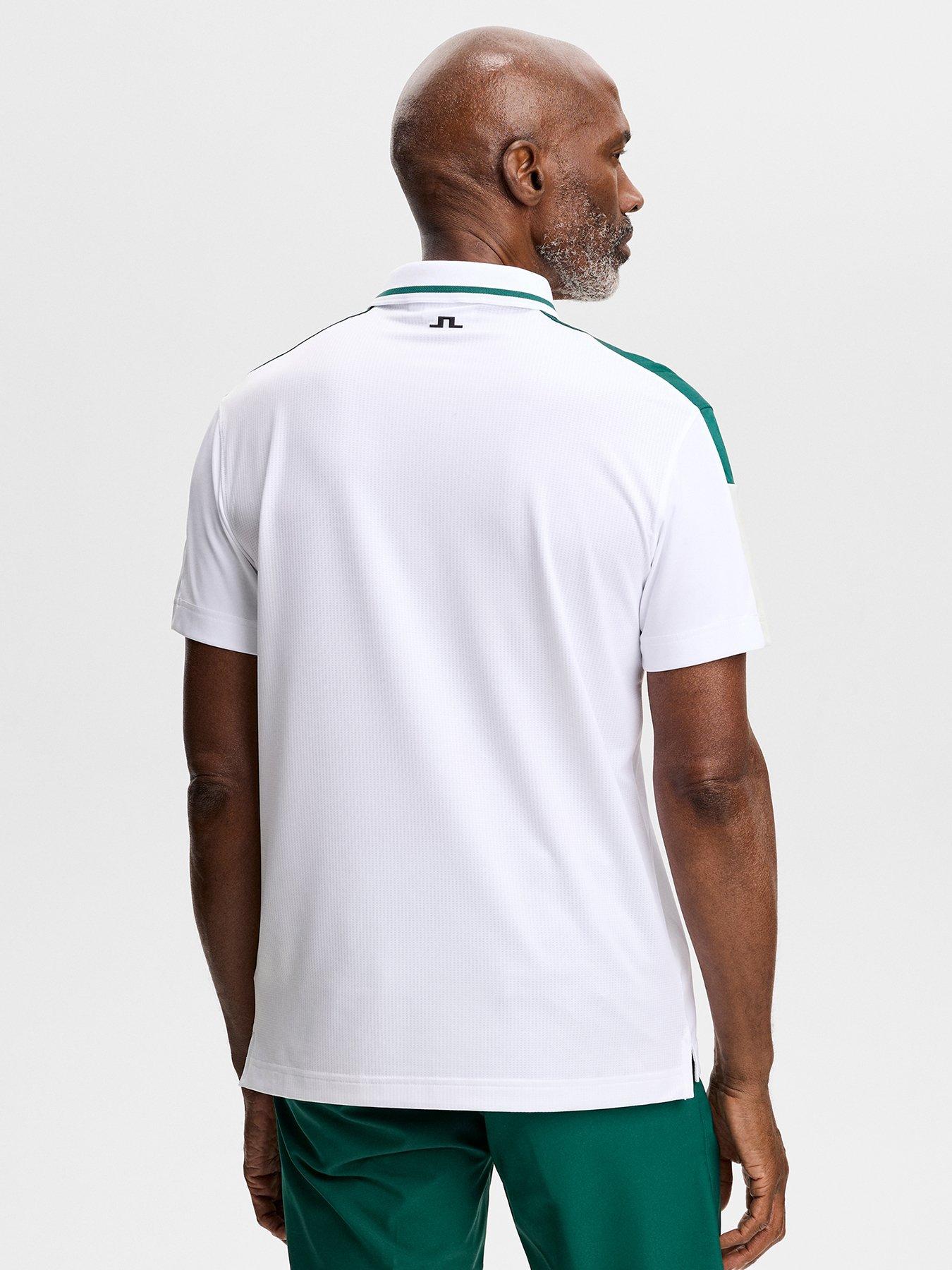 Image 2 of 4 of J LINDEBERG Mens Golf Donny Polo - White