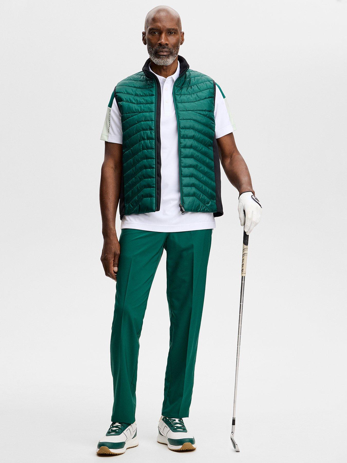 Image 3 of 4 of J LINDEBERG Mens Golf Donny Polo - White