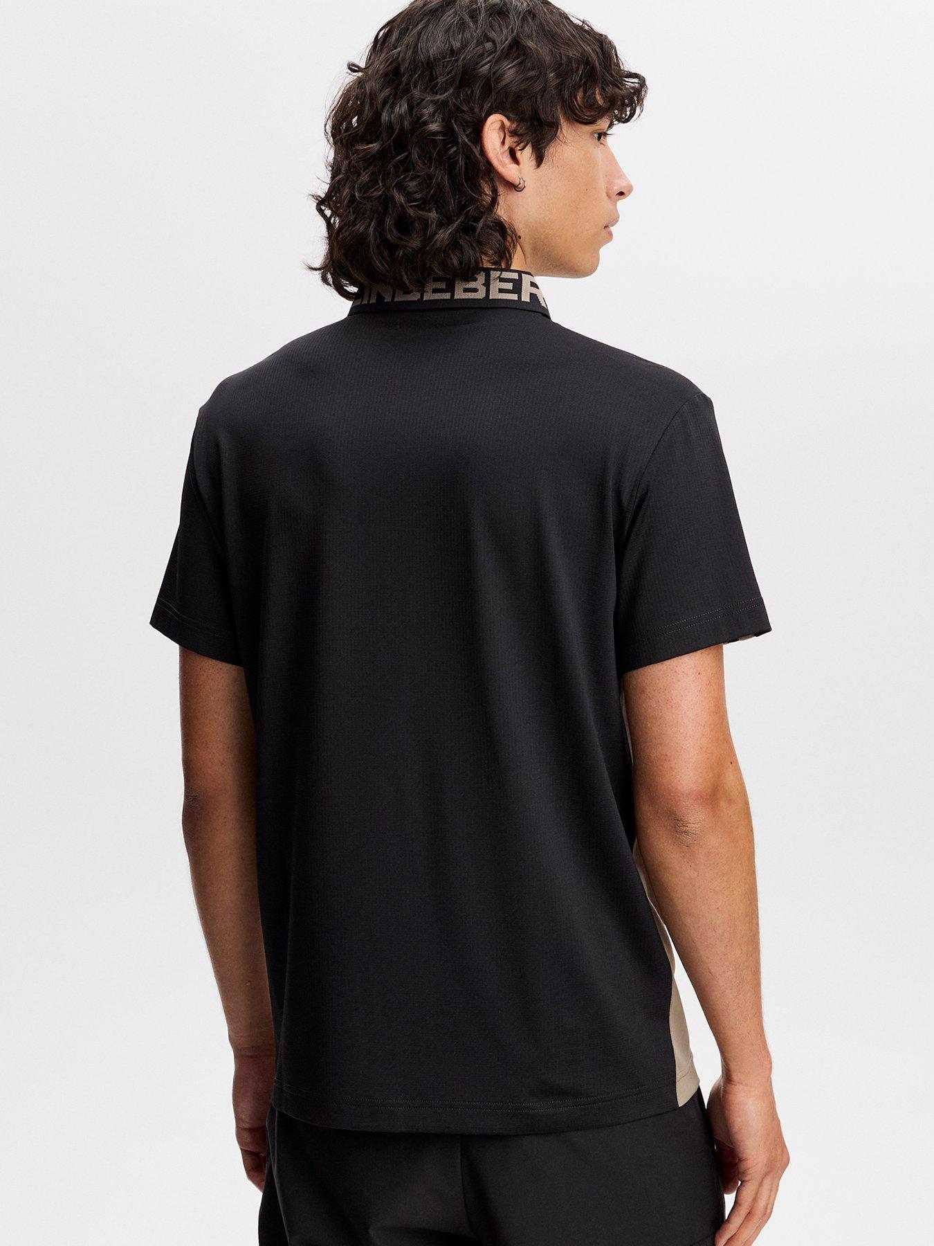 Image 2 of 5 of J LINDEBERG Mens Golf Bozak Polo - Brown