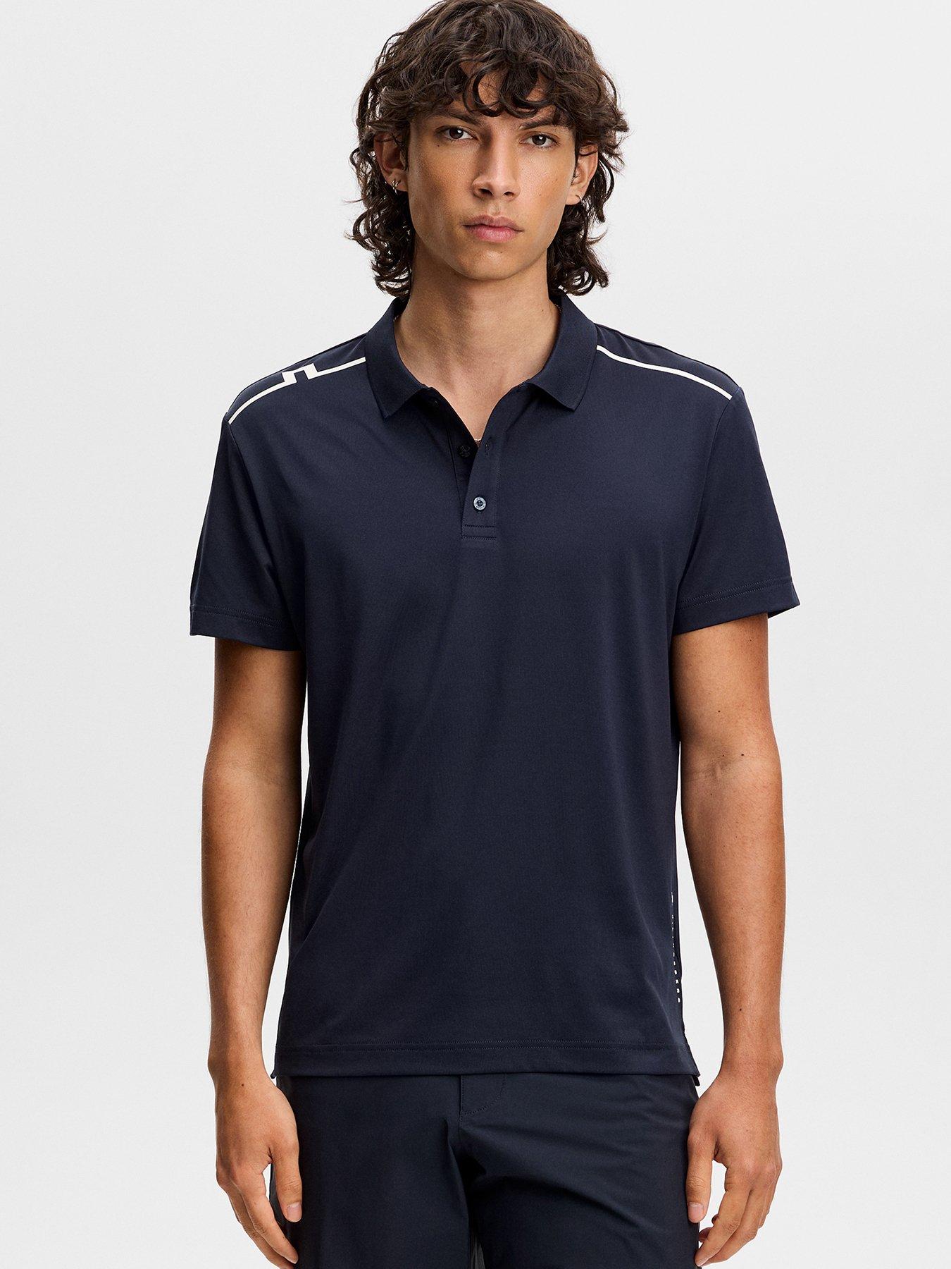 Image 1 of 5 of J LINDEBERG Mens Golf Lionel Polo - Navy