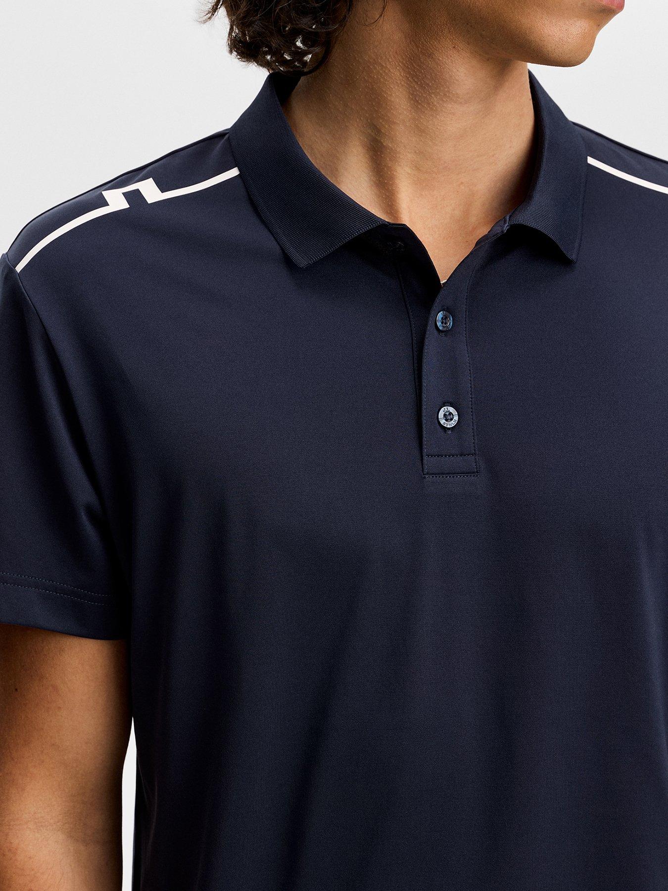 Image 4 of 5 of J LINDEBERG Mens Golf Lionel Polo - Navy