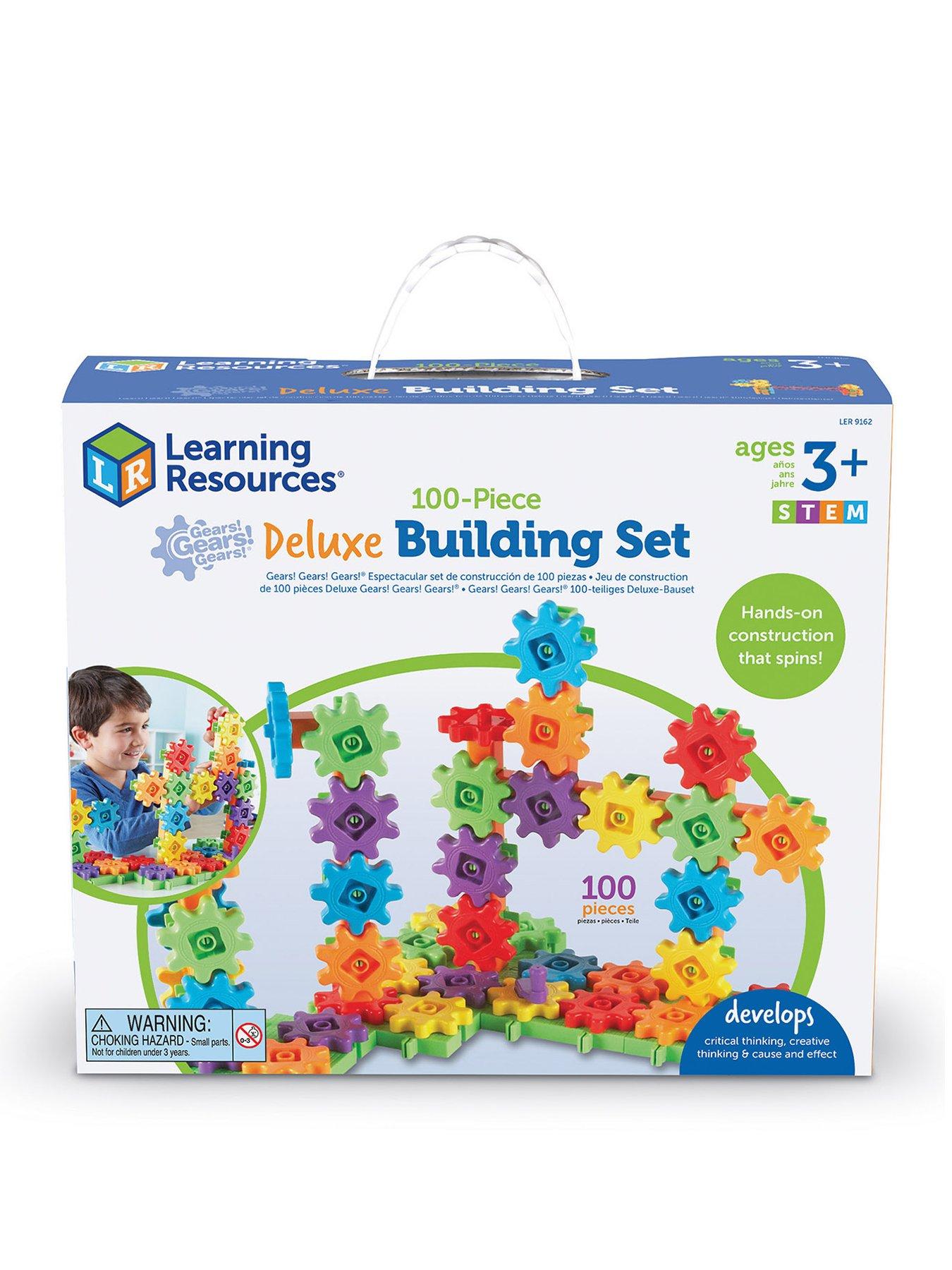 LEARNING RESOURCES Gears! Gears! Gears! Deluxe 100 Piece Building Set
