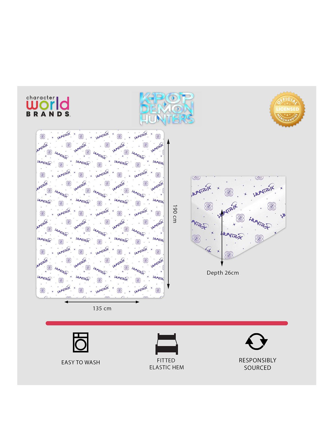 Image 2 of 2 of K-Pop Demon Hunters Signature Double Fitted Sheet