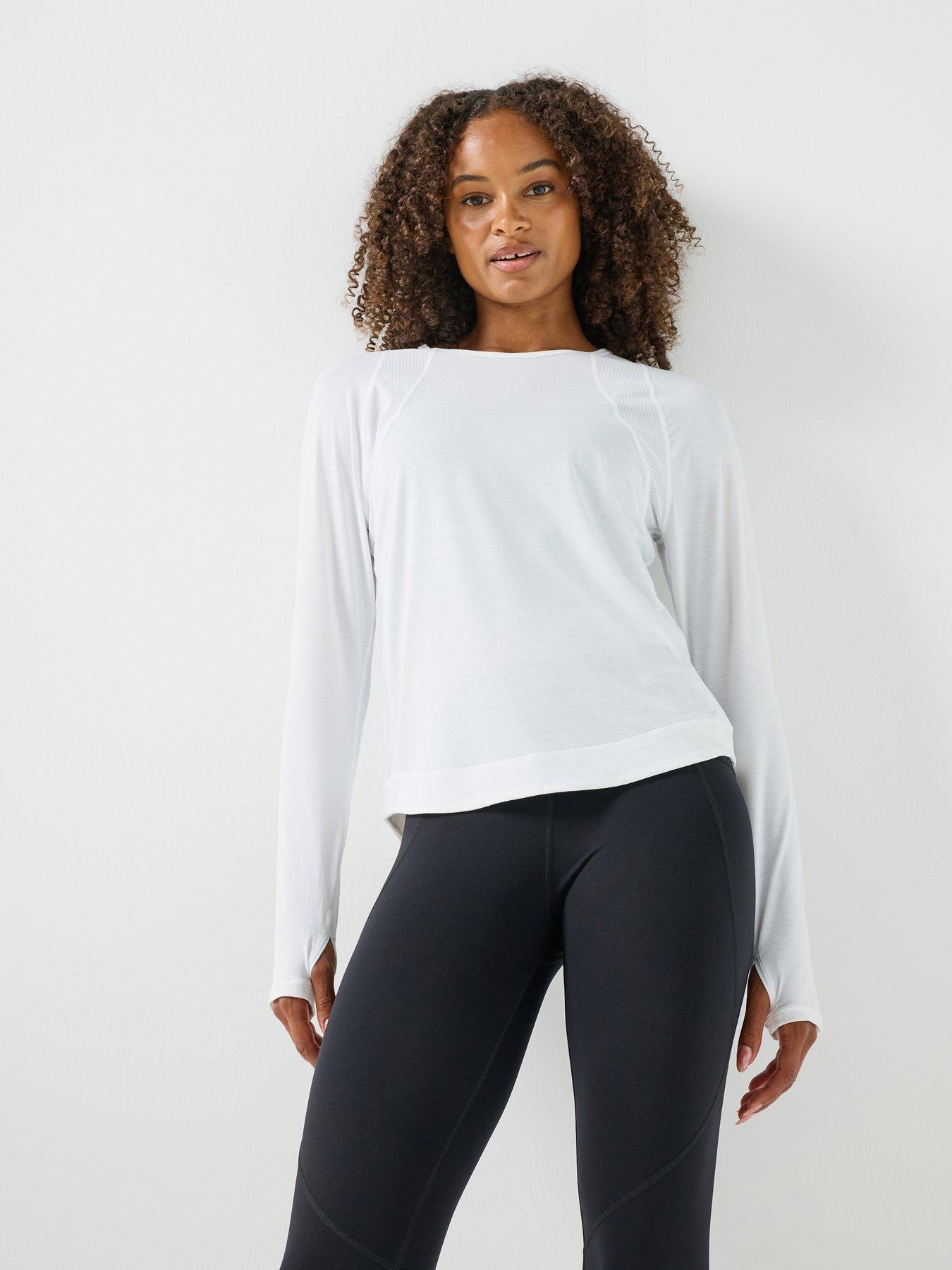 Sweaty Betty Womens Training Breathe Easy Mesh Long Sleeve Top 2.0 - White