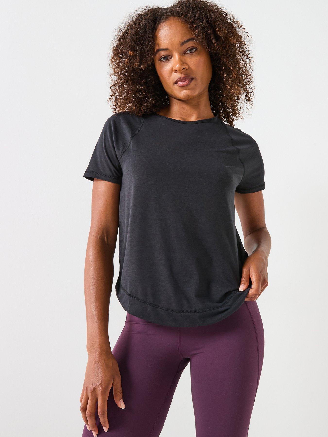 Image 1 of 6 of Sweaty Betty Womens Running Breathe Easy Mesh T-shirt 2.0 - Black