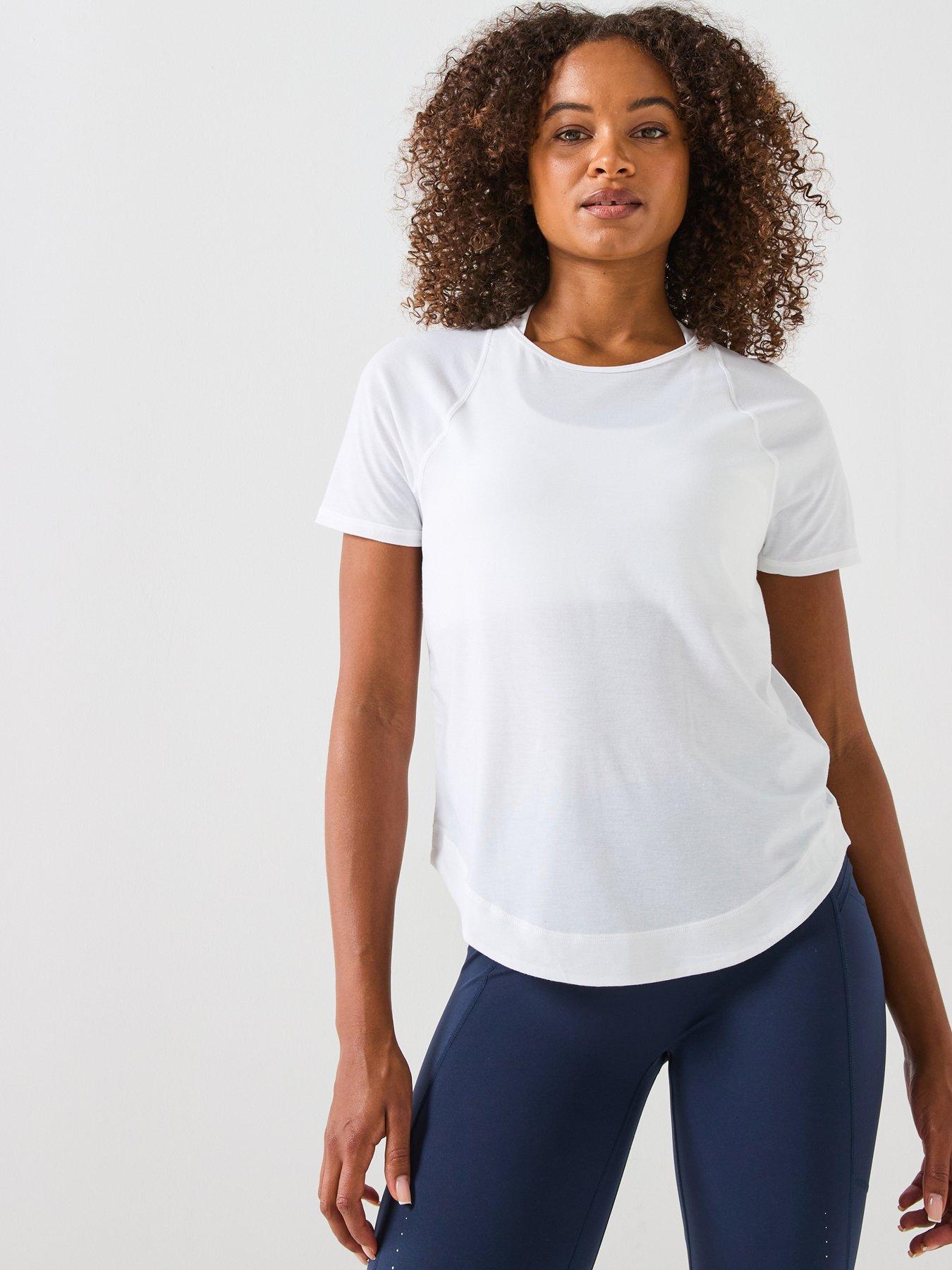 Image 1 of 6 of Sweaty Betty Womens Running Breathe Easy Mesh T-shirt 2.0 - White