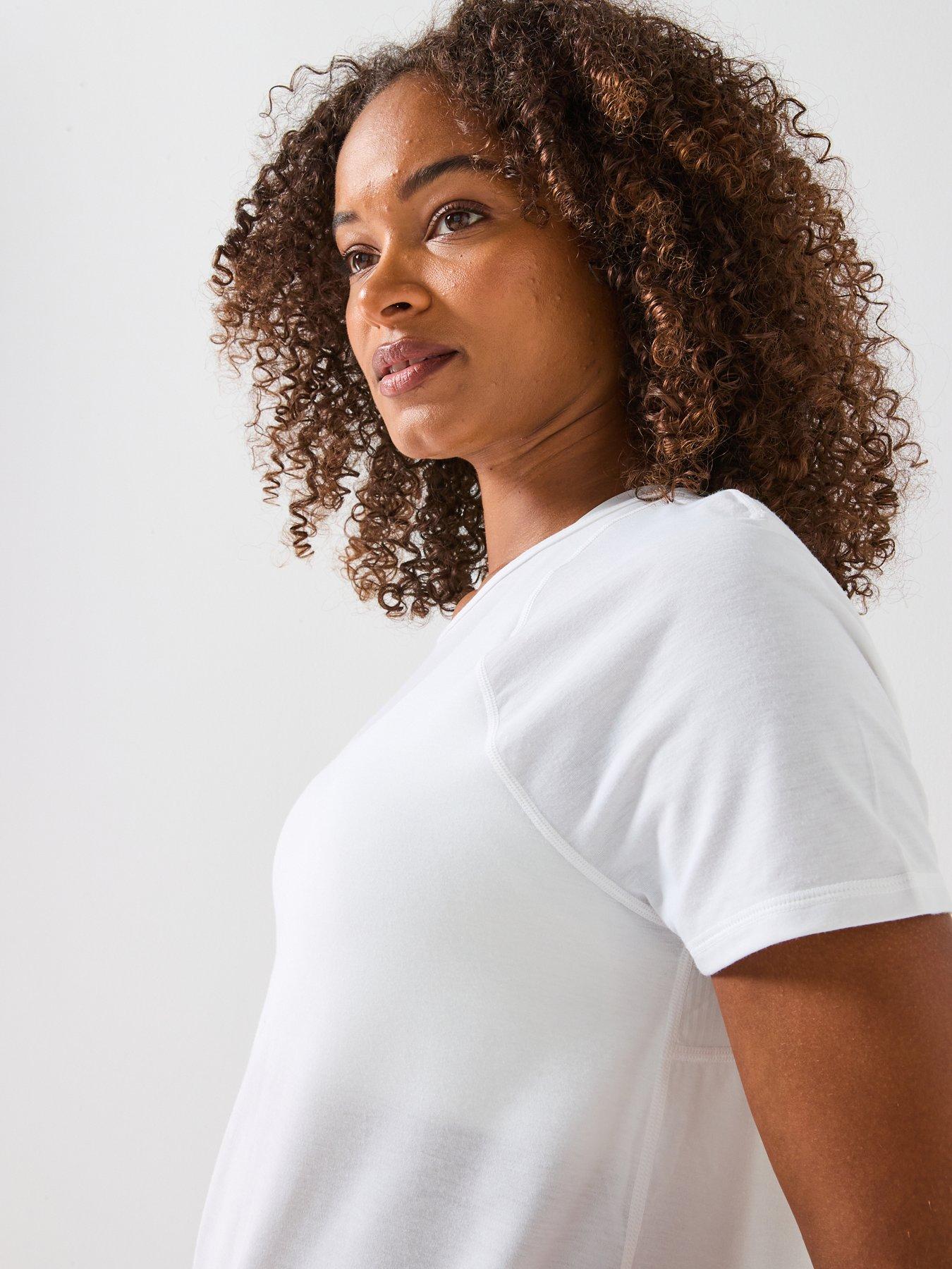 Image 5 of 6 of Sweaty Betty Womens Running Breathe Easy Mesh T-shirt 2.0 - White