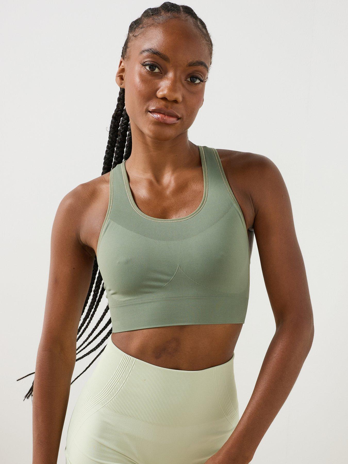 Sweaty Betty Womens Training Stamina Seamless Sports Bra - Green