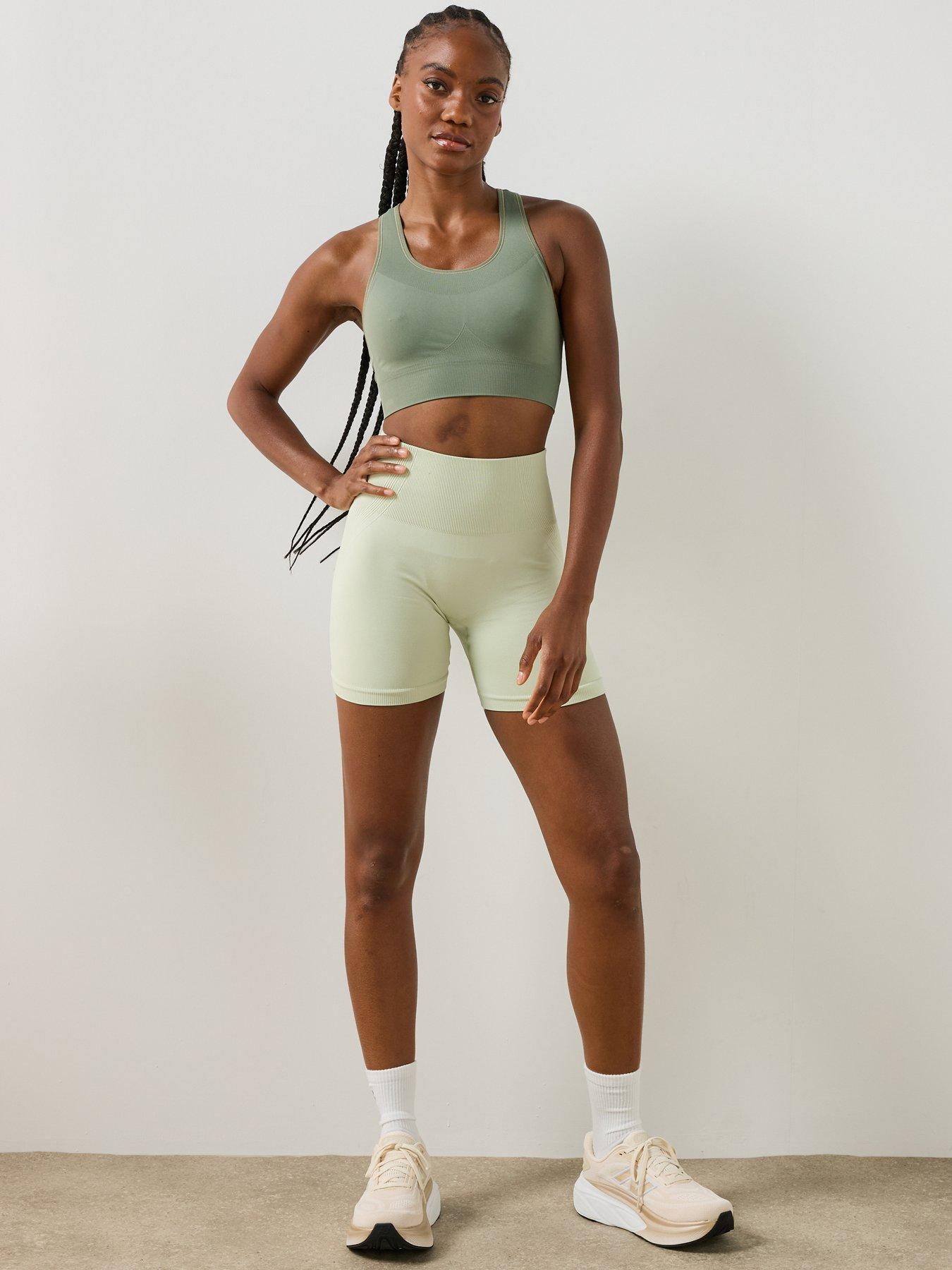 Image 3 of 6 of Sweaty Betty Womens Training Stamina Seamless Sports Bra - Green