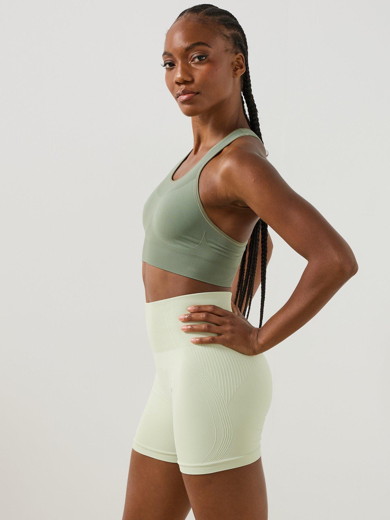 Image 4 of 6 of Sweaty Betty Womens Training Stamina Seamless Sports Bra - Green