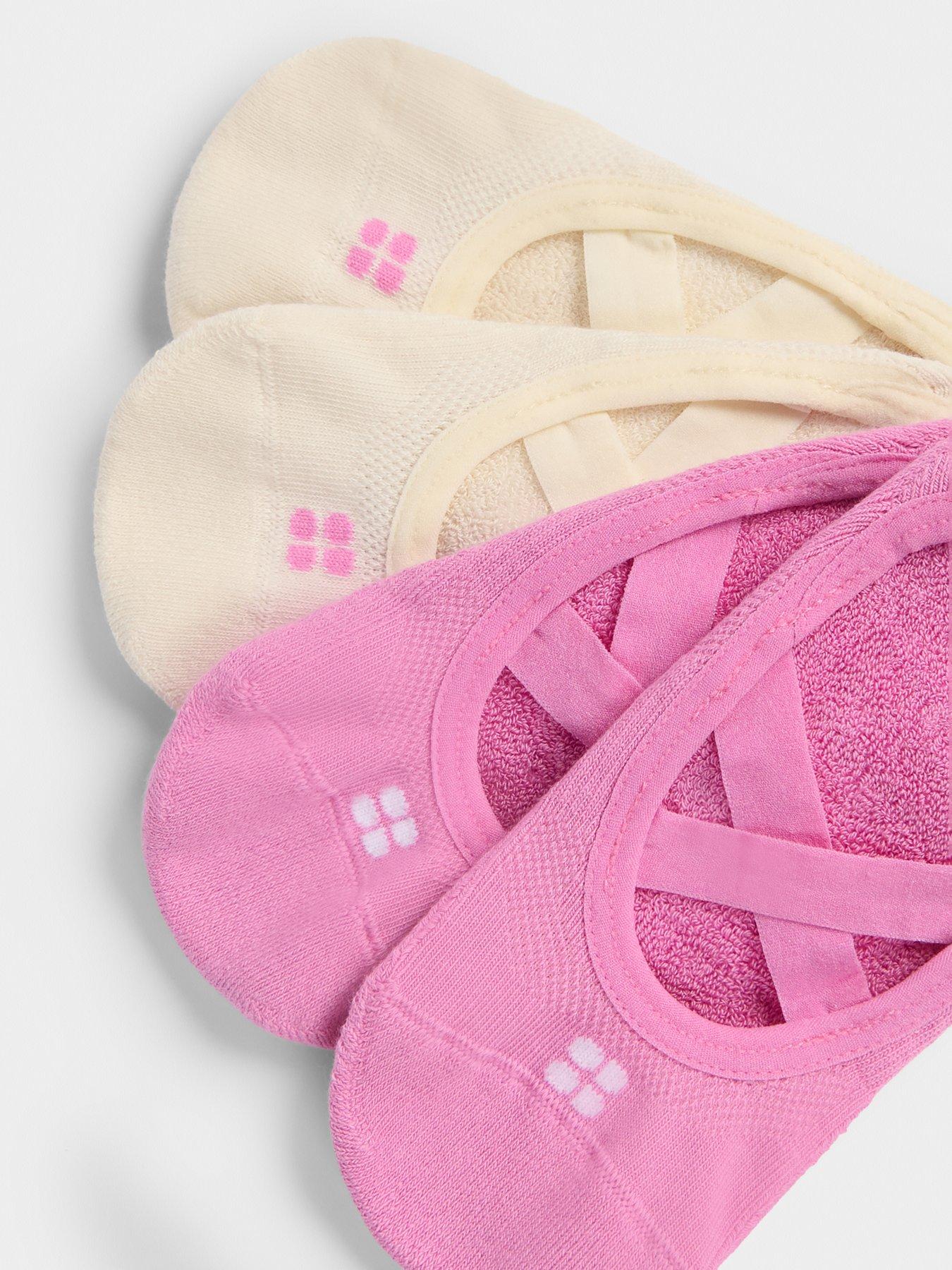 Image 2 of 2 of Sweaty Betty Womens Training Ballet Gripper Socks 2 Pack - Pink