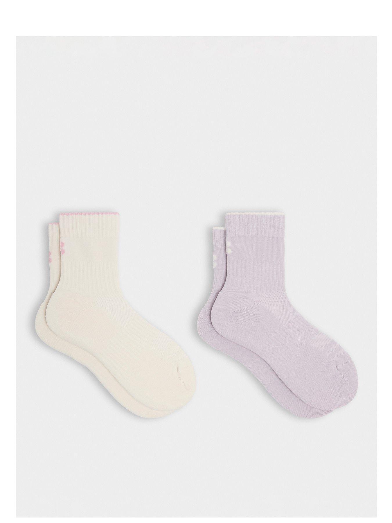 Sweaty Betty Womens Running Crew Running Socks 2 Pack - Purple