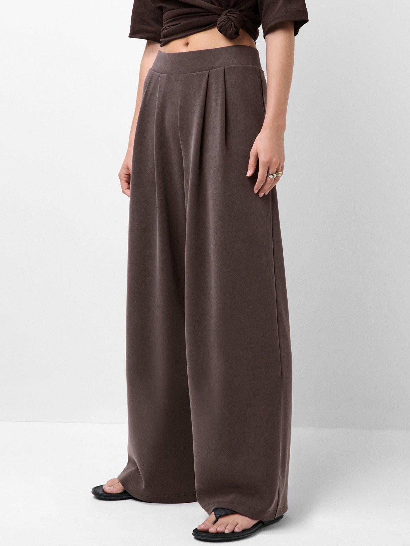 Sweaty Betty Womens Training Sand Wash Wide Leg Trouser - Brown