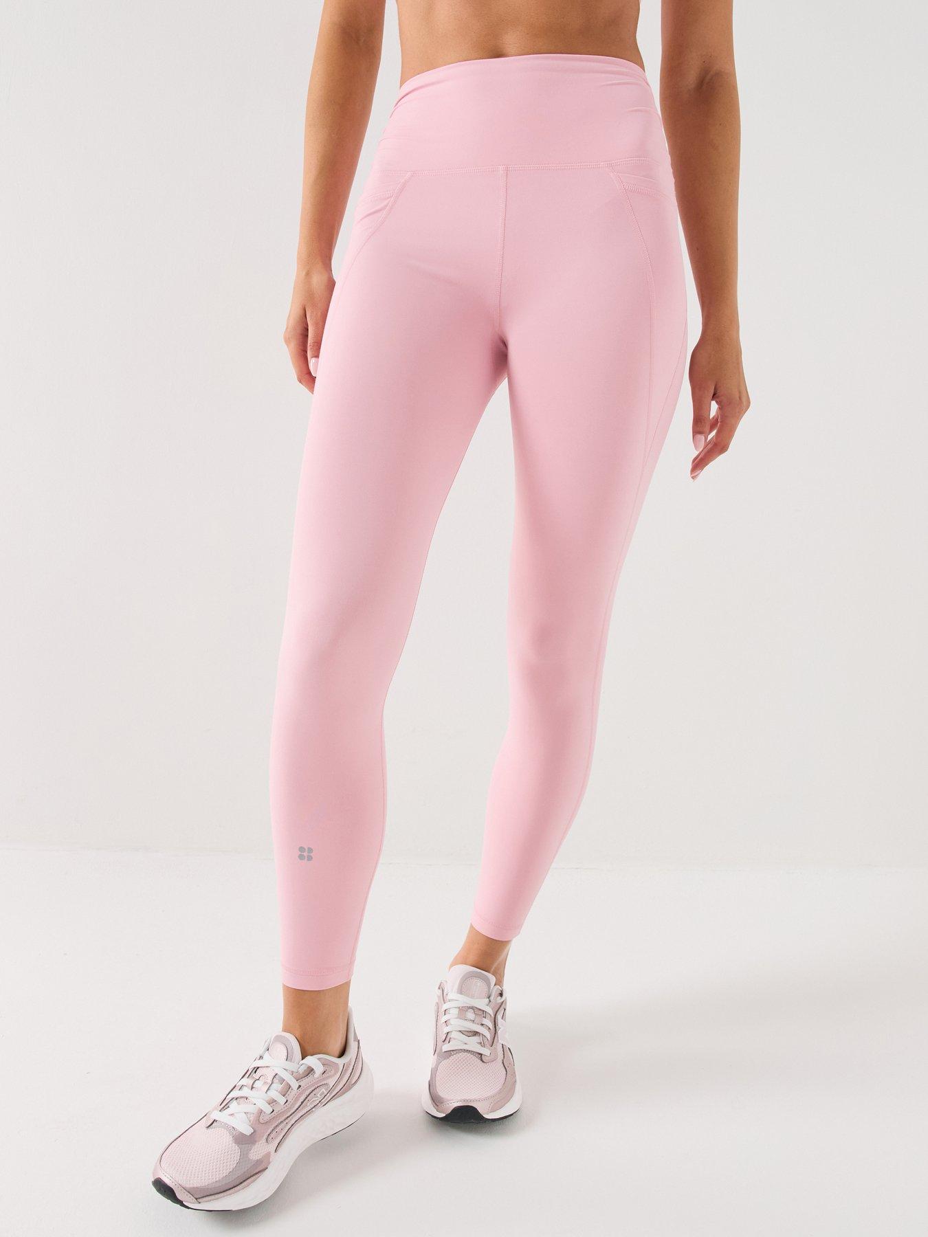 Sweaty Betty Ultimate Studio 7/8 Ruched Leggings - Pink