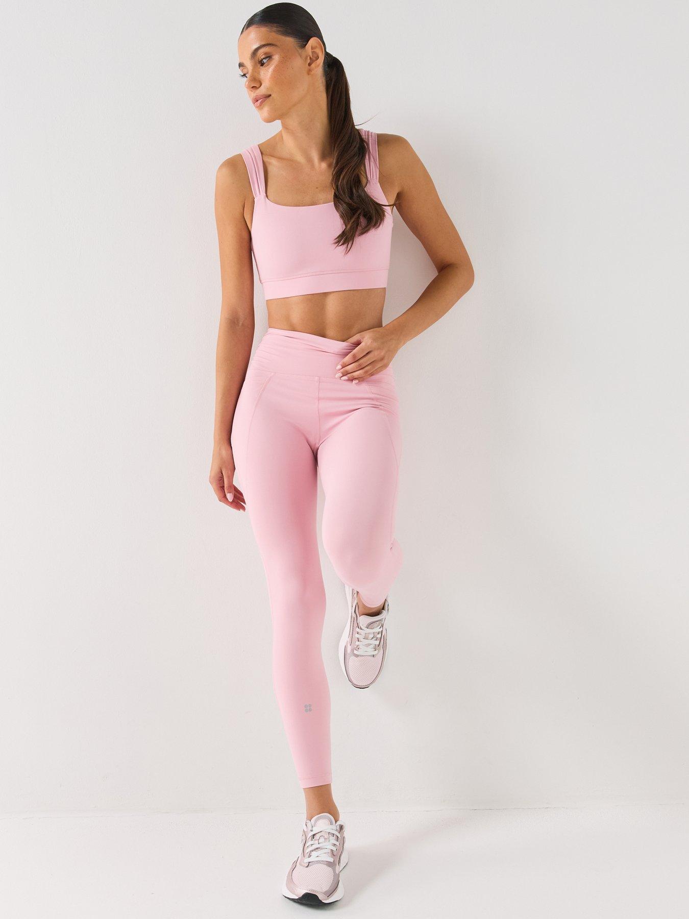 Image 3 of 7 of Sweaty Betty Ultimate Studio 7/8 Ruched Leggings - Pink