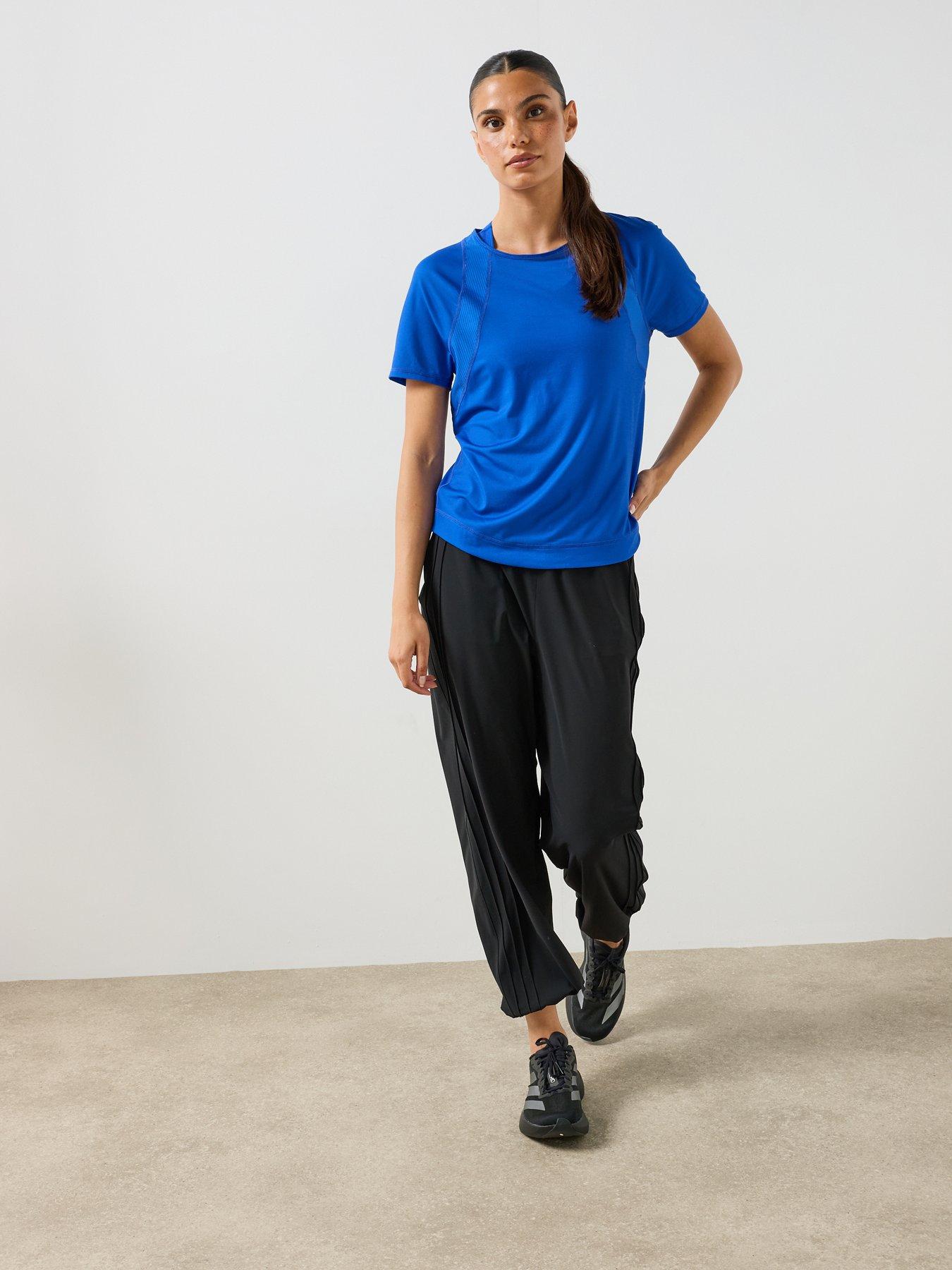 Image 3 of 6 of Sweaty Betty Womens Mesh Panel Stretch Training T-Shirt - Blue