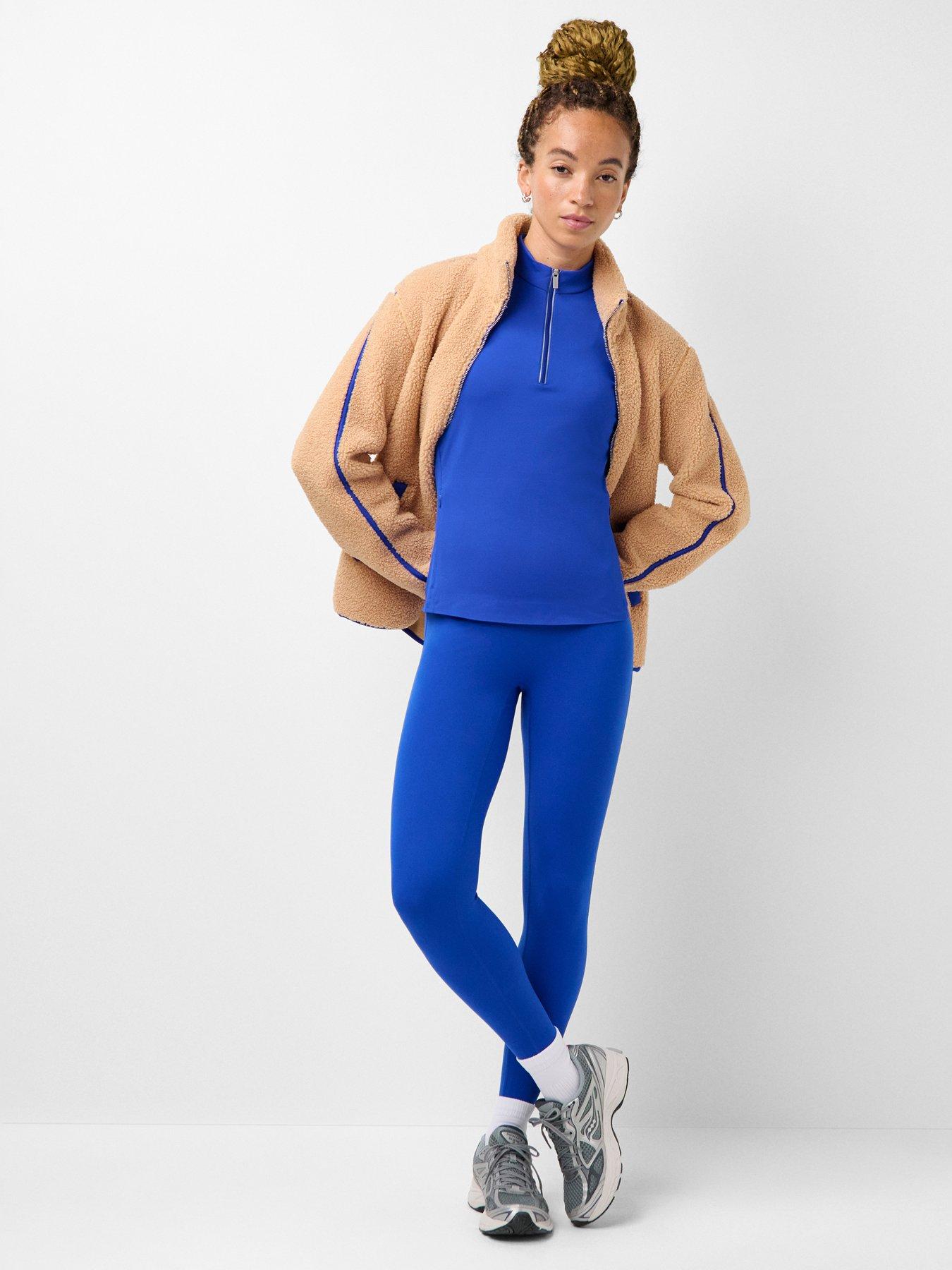 Image 3 of 5 of Sweaty Betty Runner's High Bonded Half Zip - Prussian Blue