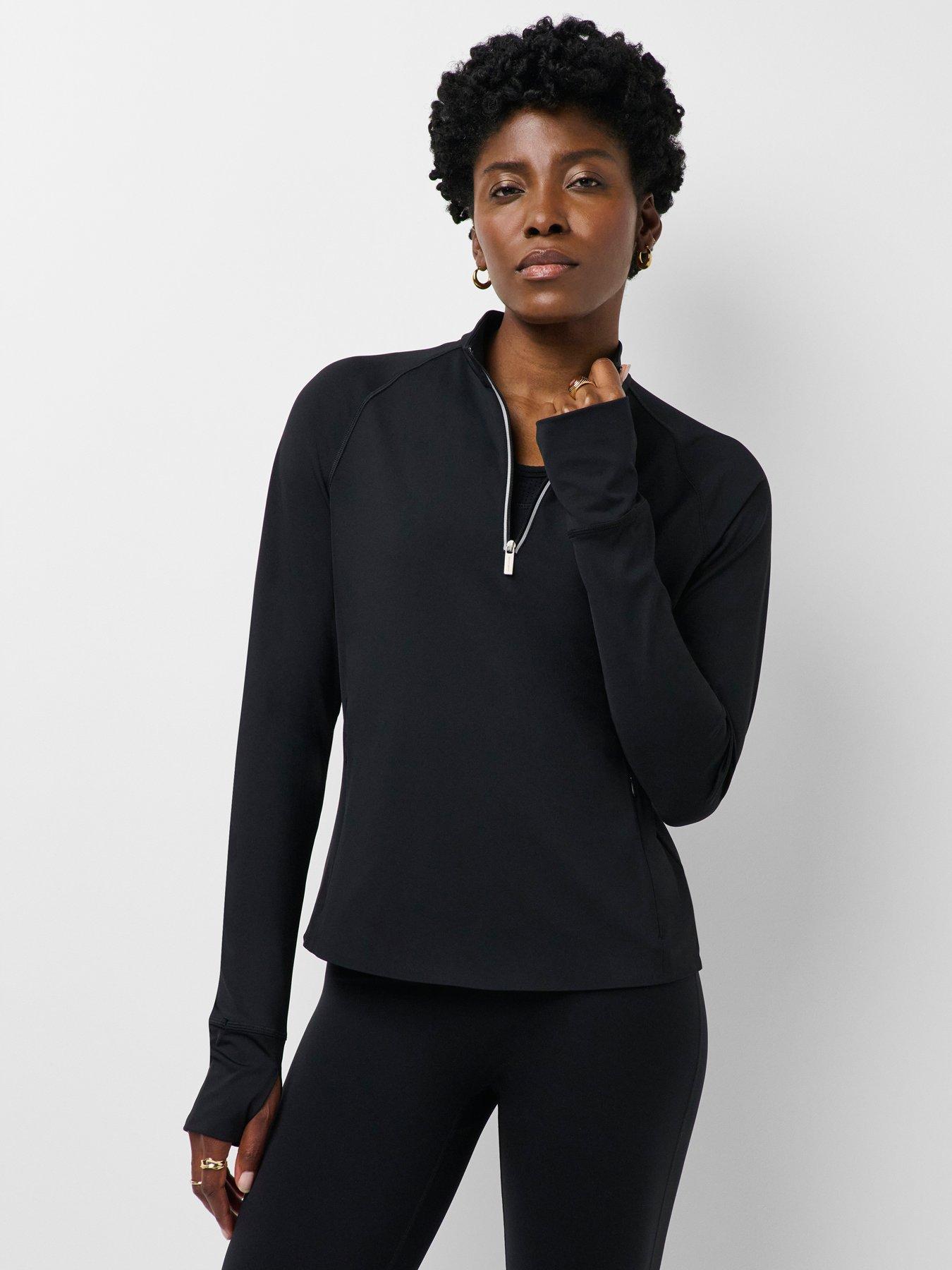 Sweaty Betty Womens Running Runner's High Bonded Half Zip - Black