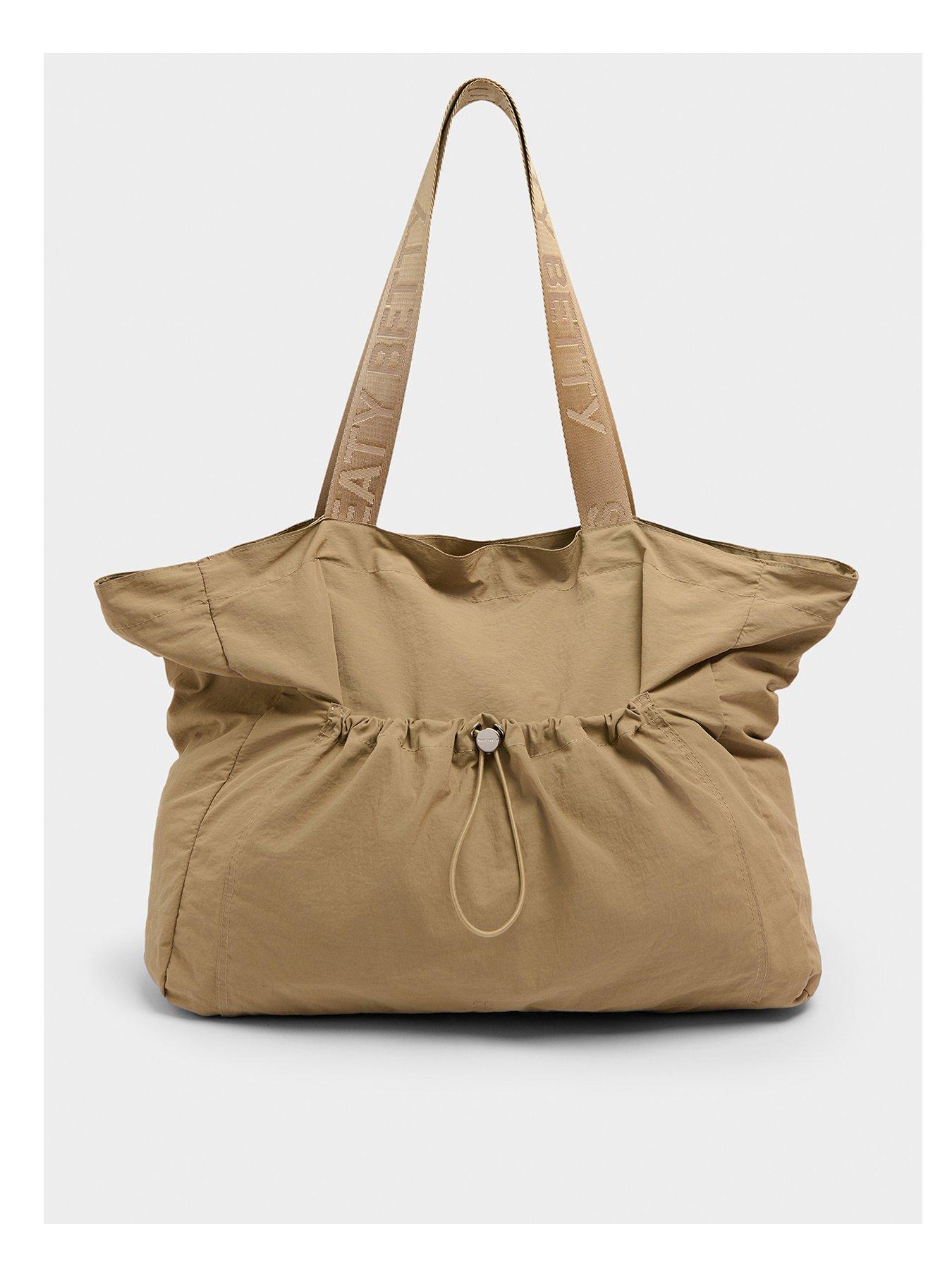 Sweaty Betty Womens Training Nylon Ruched Tote Bag - Beige