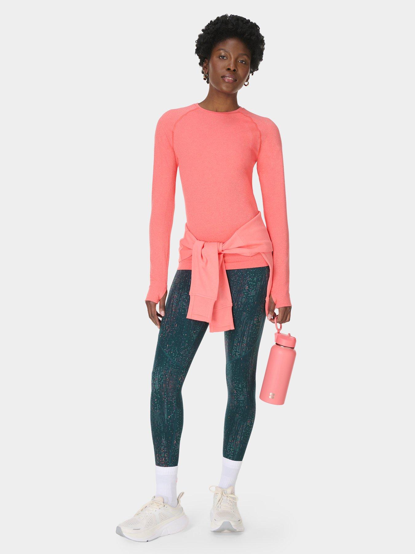 Image 3 of 5 of Sweaty Betty Womens Seamless Raglan Long Sleeve T-Shirt - Pink