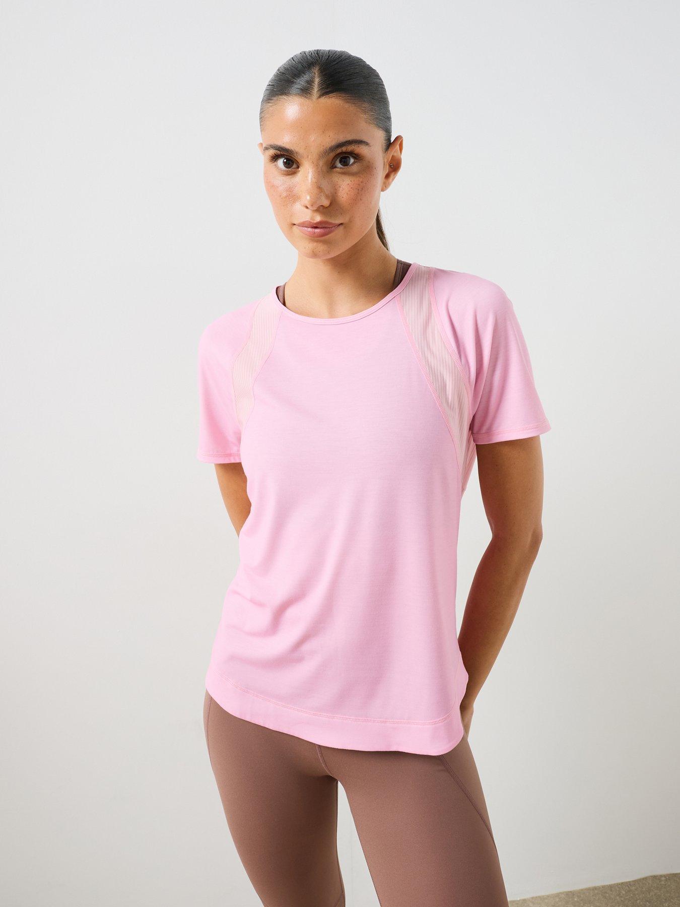 Image 1 of 6 of Sweaty Betty Womens Running Breathe Easy Mesh T-shirt - Pink