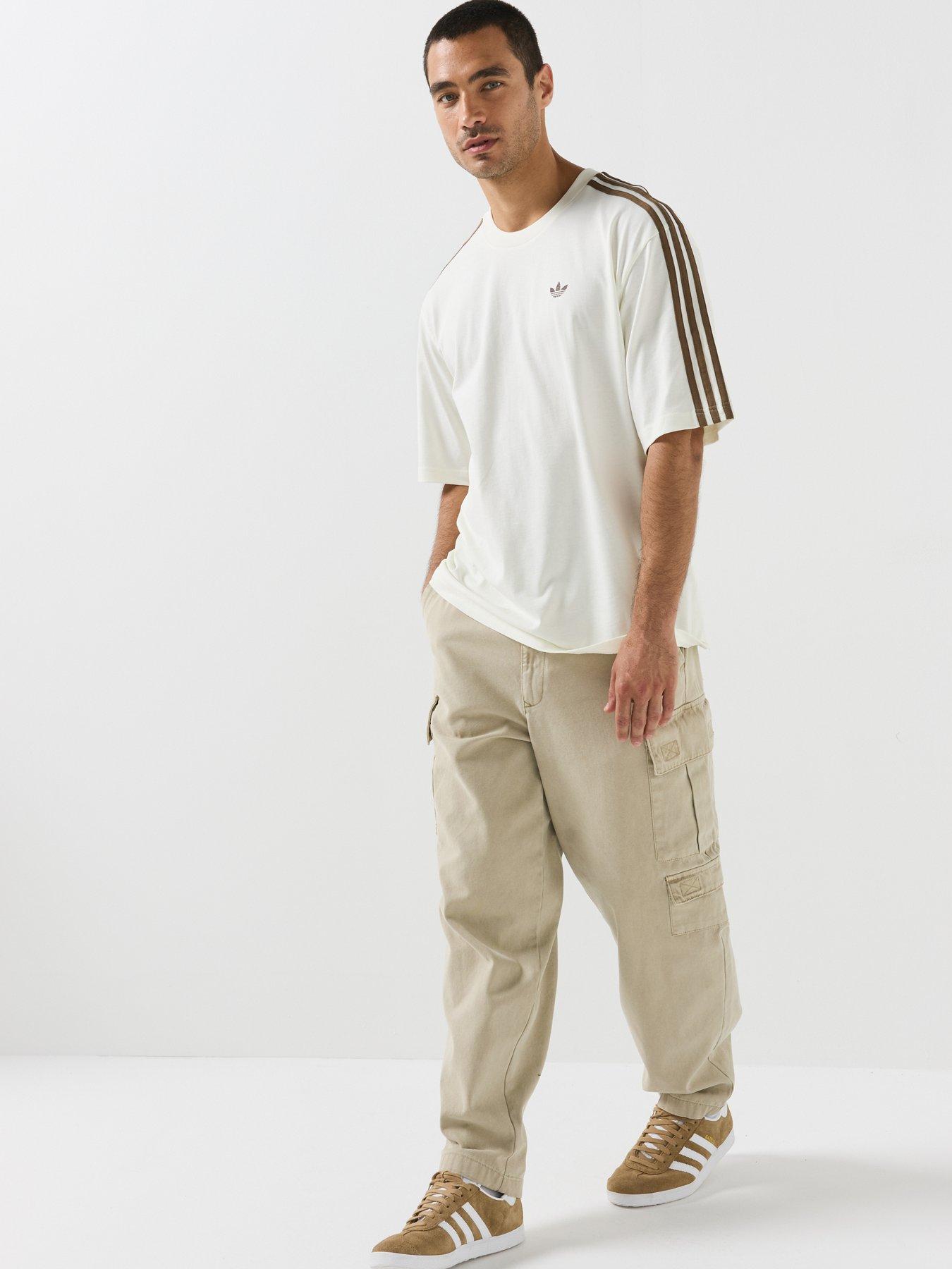 Image 3 of 5 of adidas Originals Mens Leo Infill Tee - White