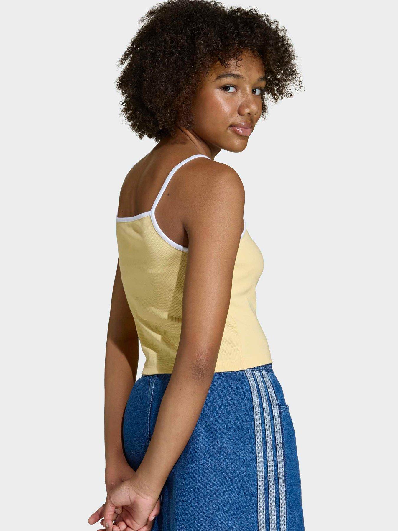 Image 2 of 6 of adidas Originals Junior Girls Tank Top - Yellow