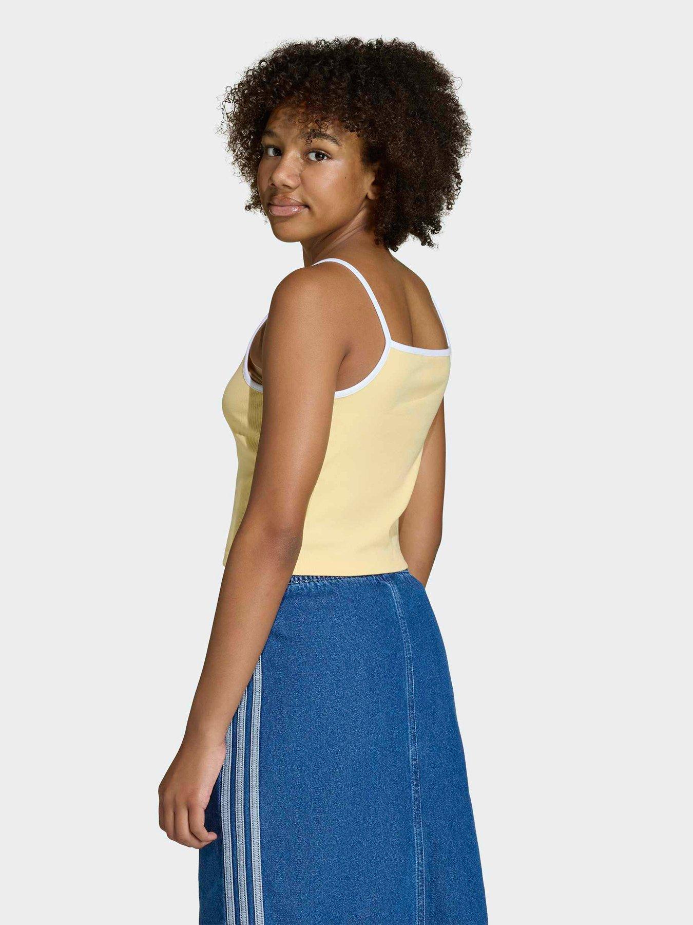 Image 5 of 6 of adidas Originals Junior Girls Tank Top - Yellow