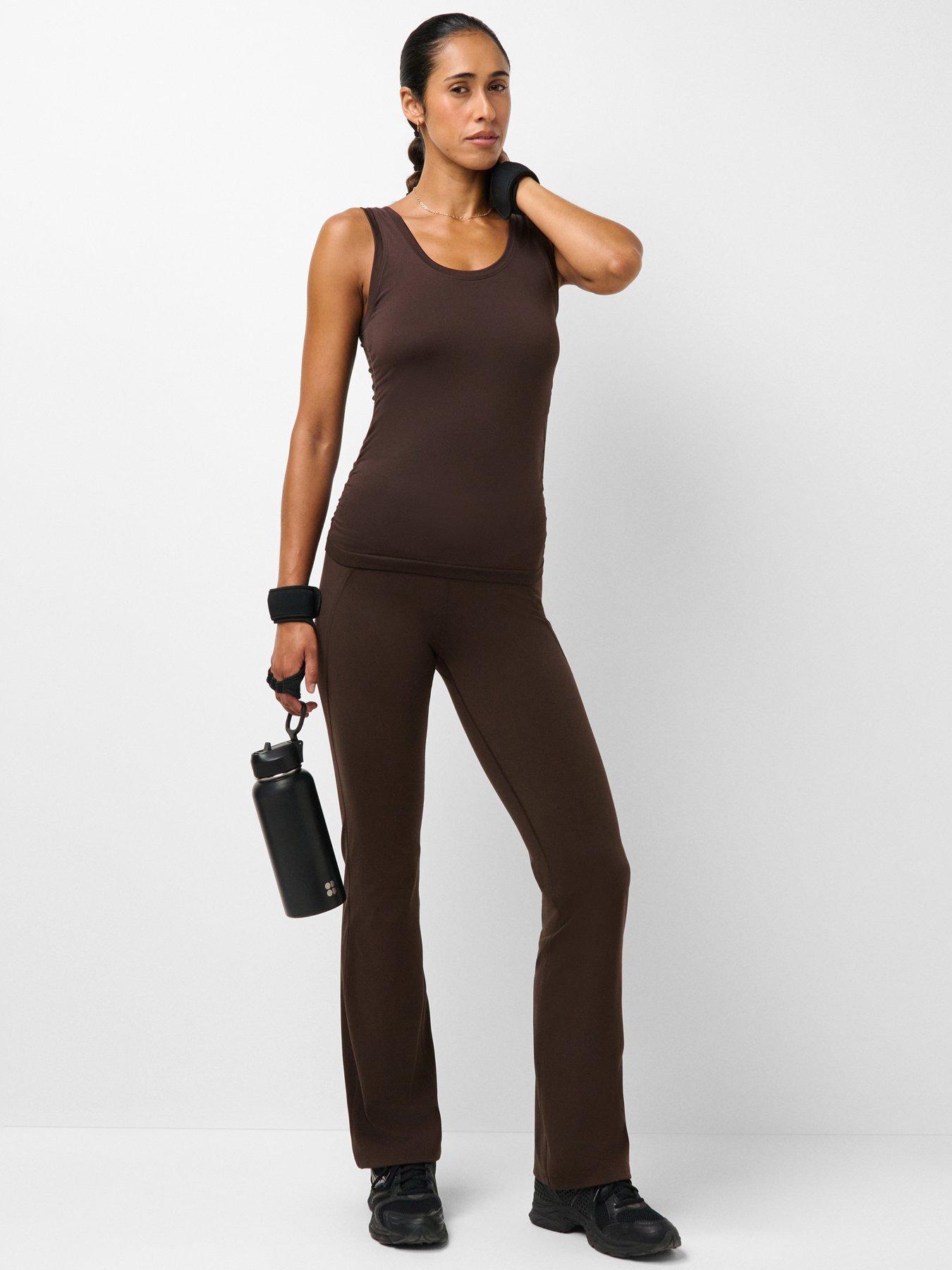 Image 3 of 5 of Sweaty Betty Athlete Seamless Gym Vest - Sable Brown