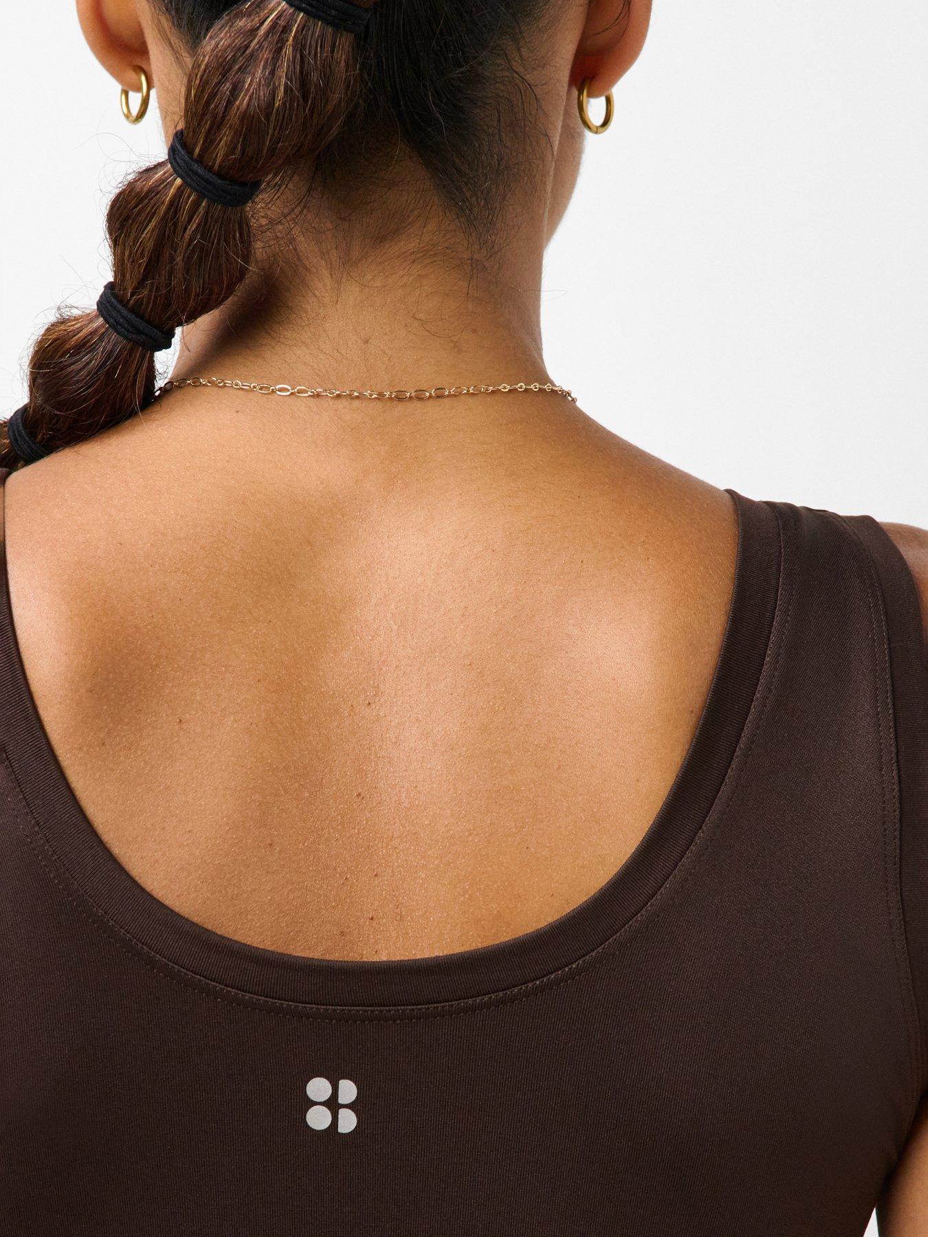 Image 5 of 5 of Sweaty Betty Athlete Seamless Gym Vest - Sable Brown